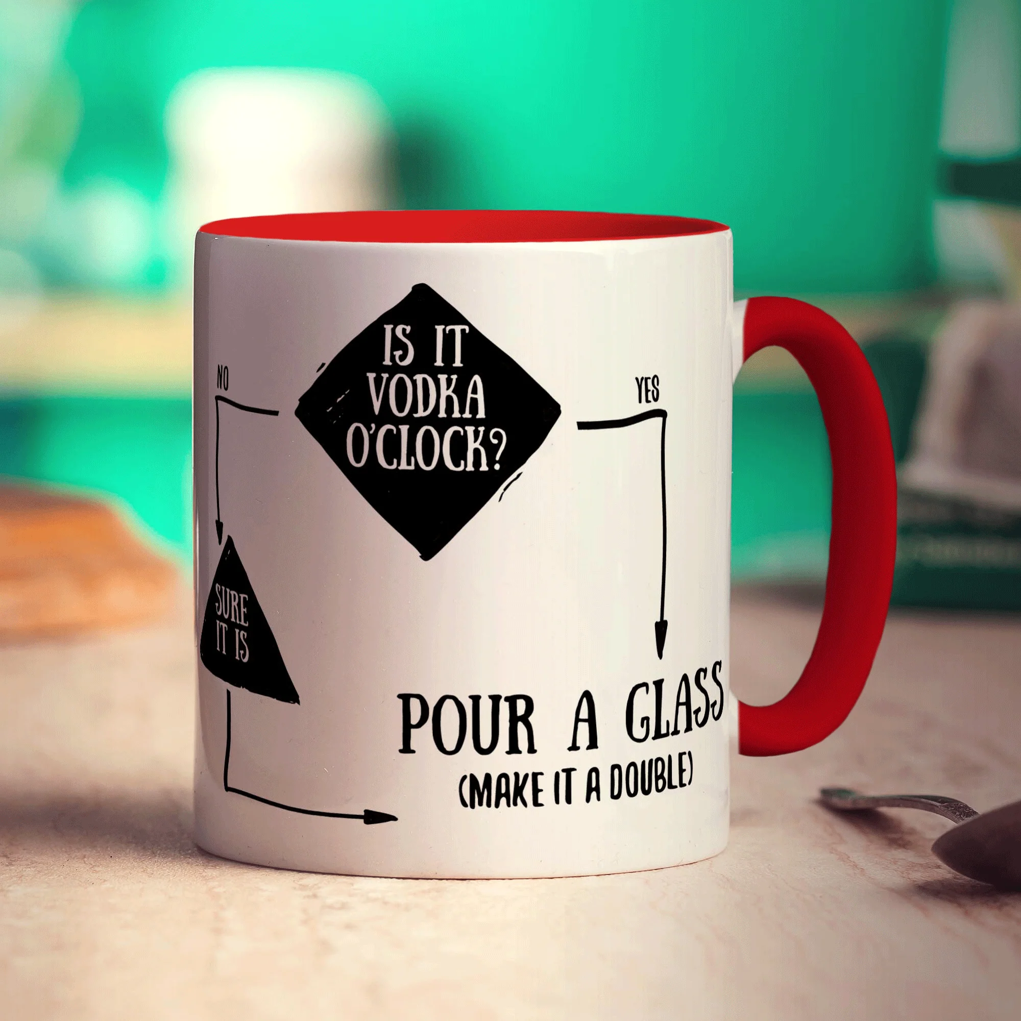 Is It Vodka O'Clock? Flow Chart Mug - Image 11