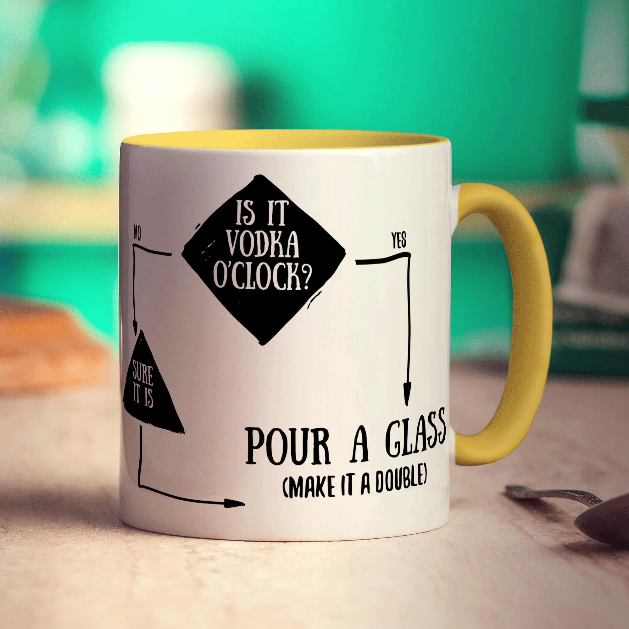Is It Vodka O'Clock? Flow Chart Mug - Image 5