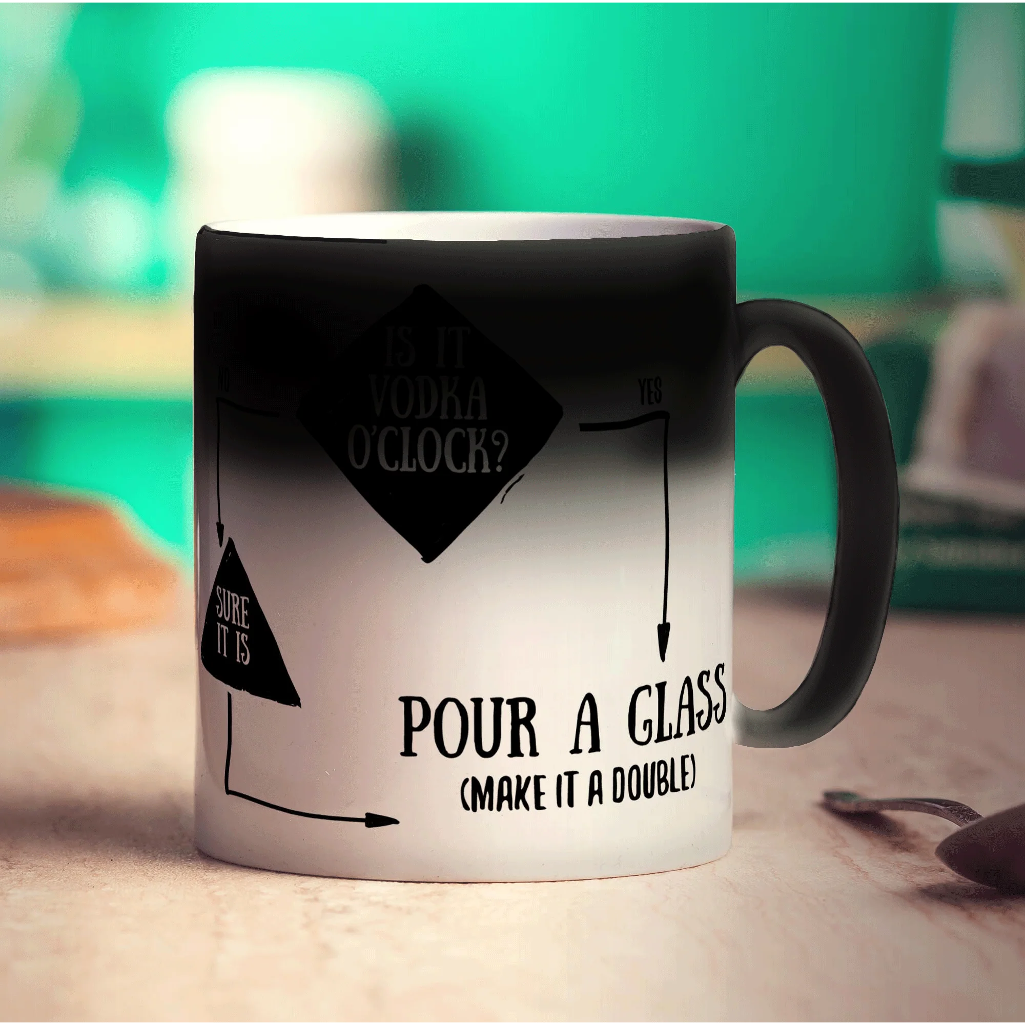 Is It Vodka O'Clock? Flow Chart Mug - Image 6