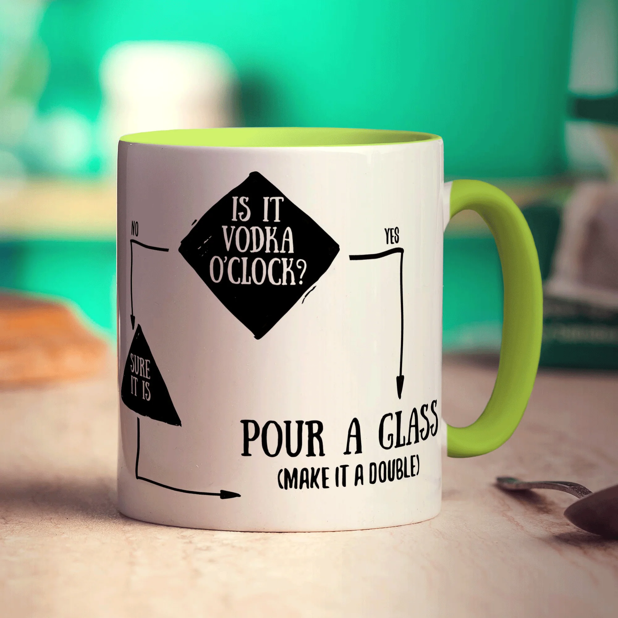 Is It Vodka O'Clock? Flow Chart Mug - Image 7