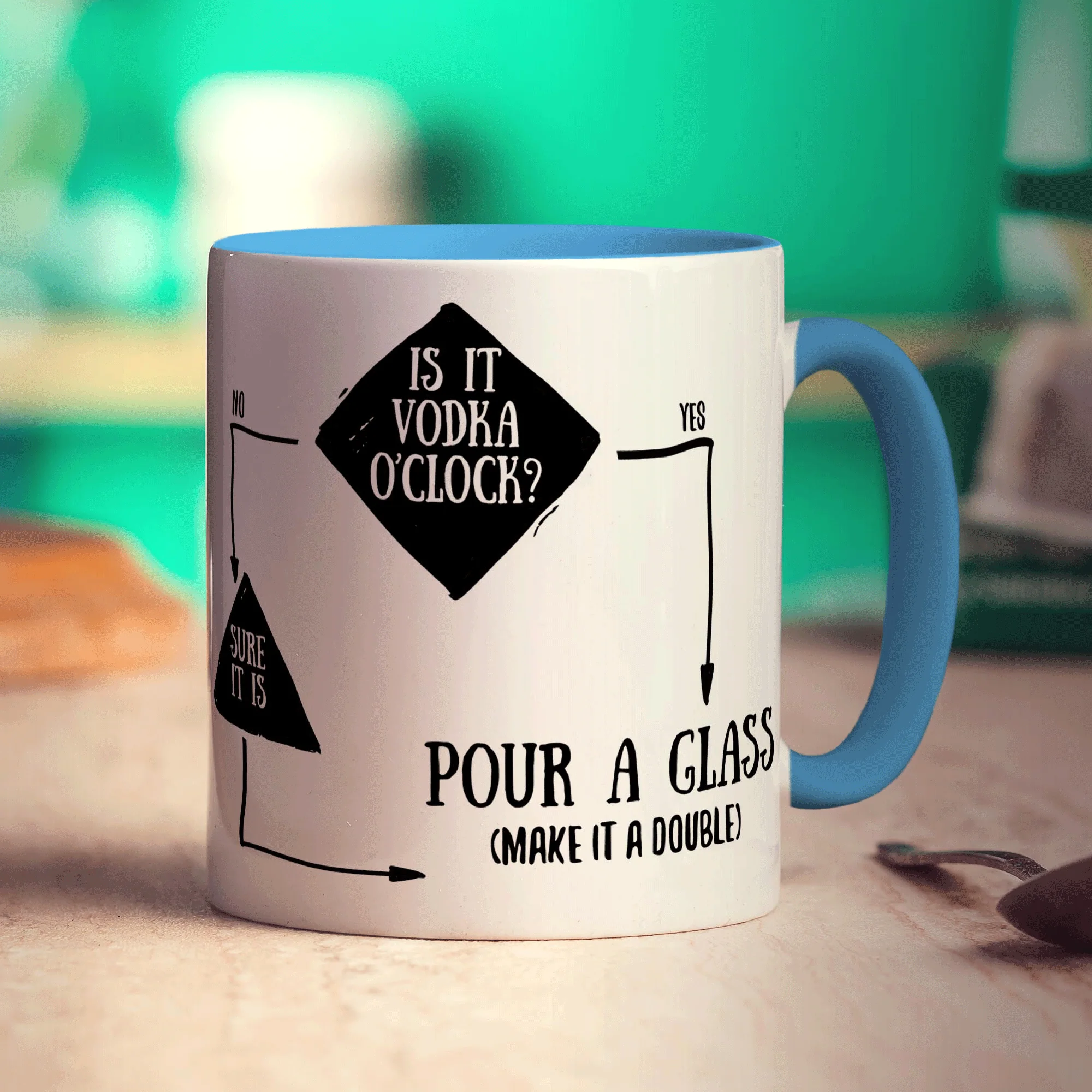 Is It Vodka O'Clock? Flow Chart Mug - Image 8
