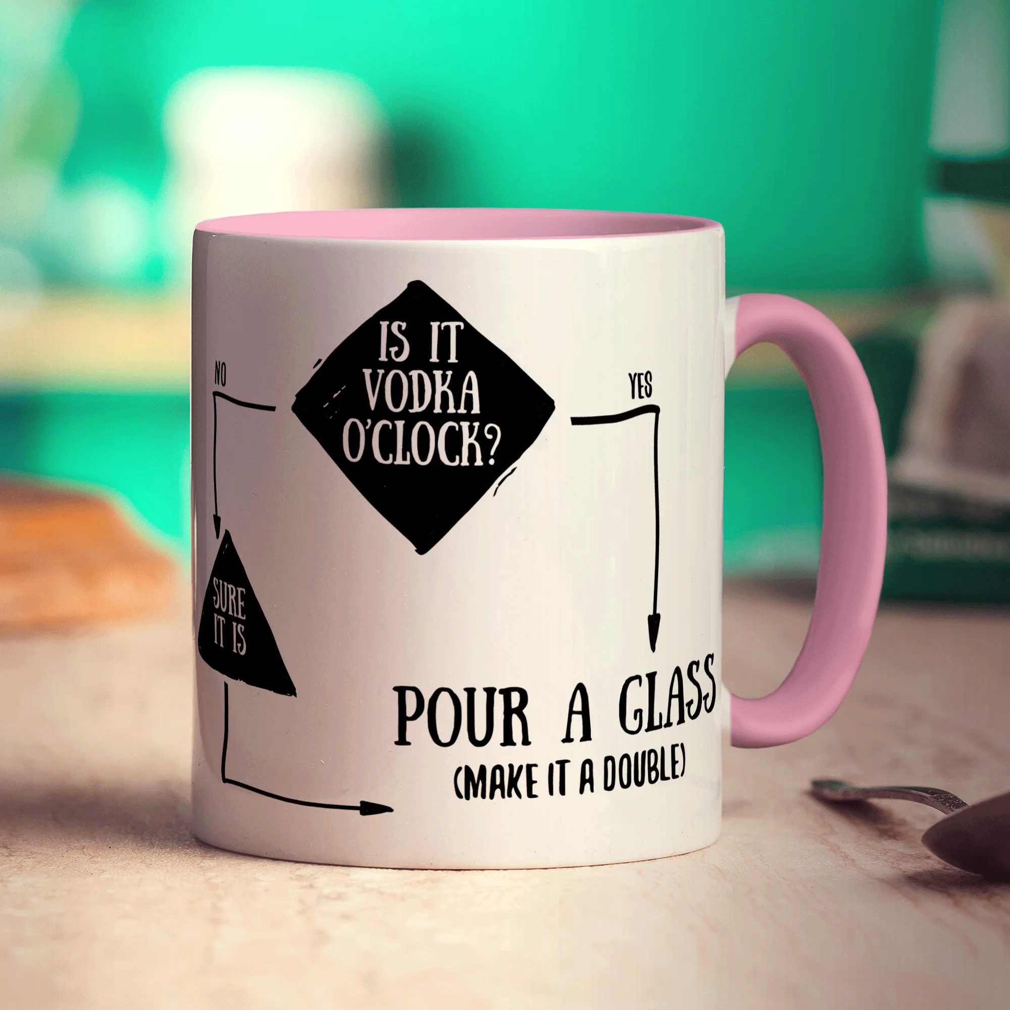 Is It Vodka O'Clock? Flow Chart Mug - Image 9