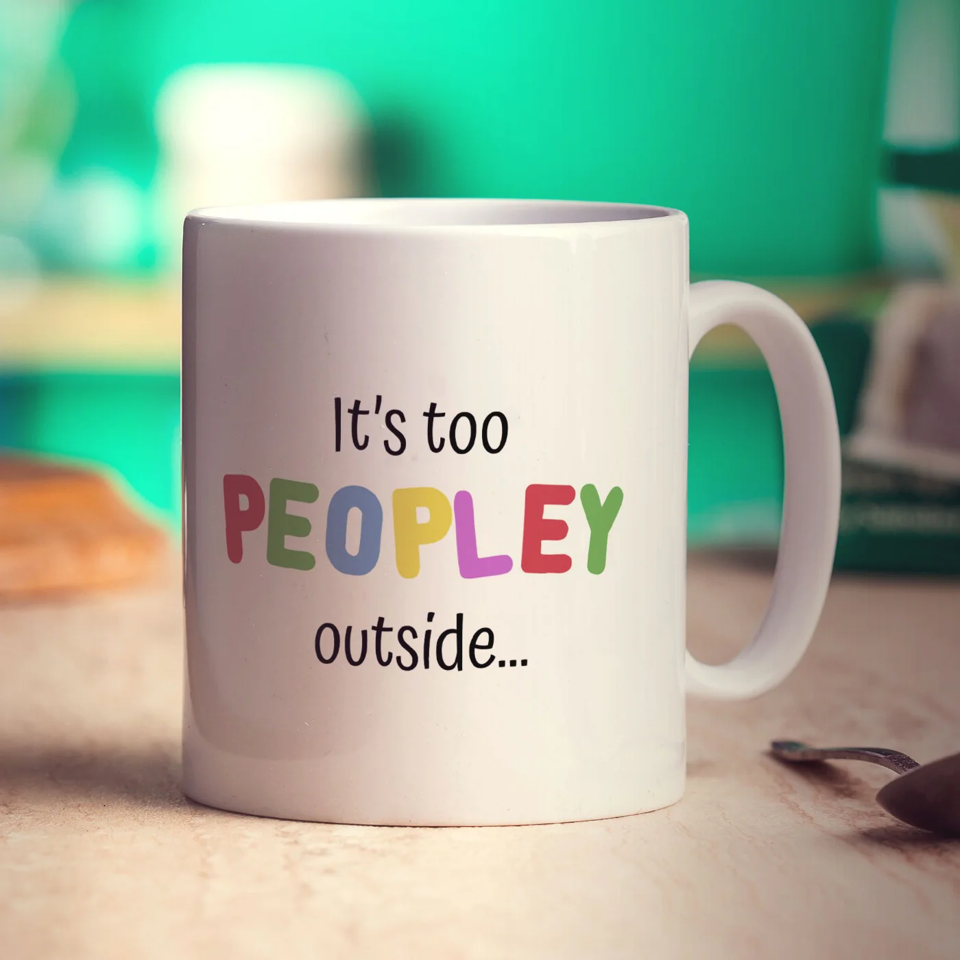 It's too Peopley Outside Mug - Image 3
