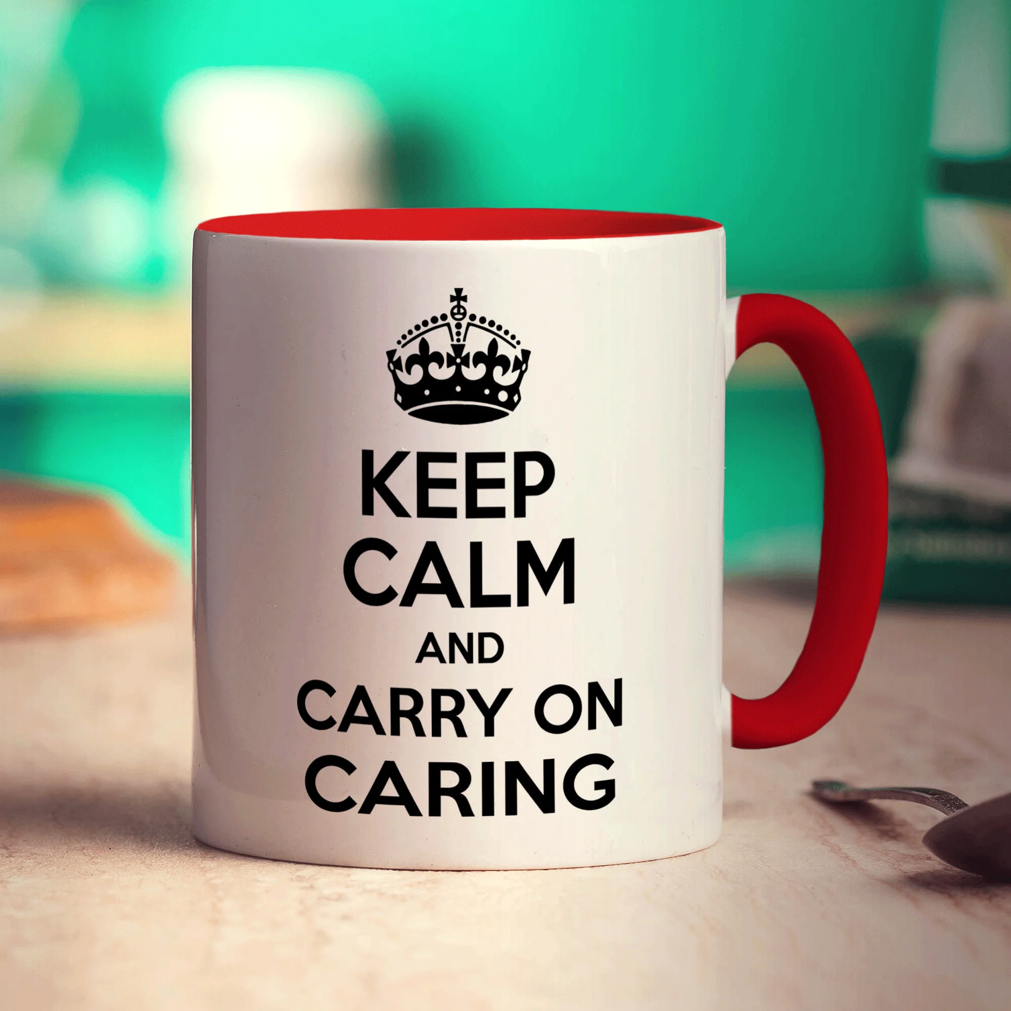 Keep Calm and Carry on Caring Mug - Image 11