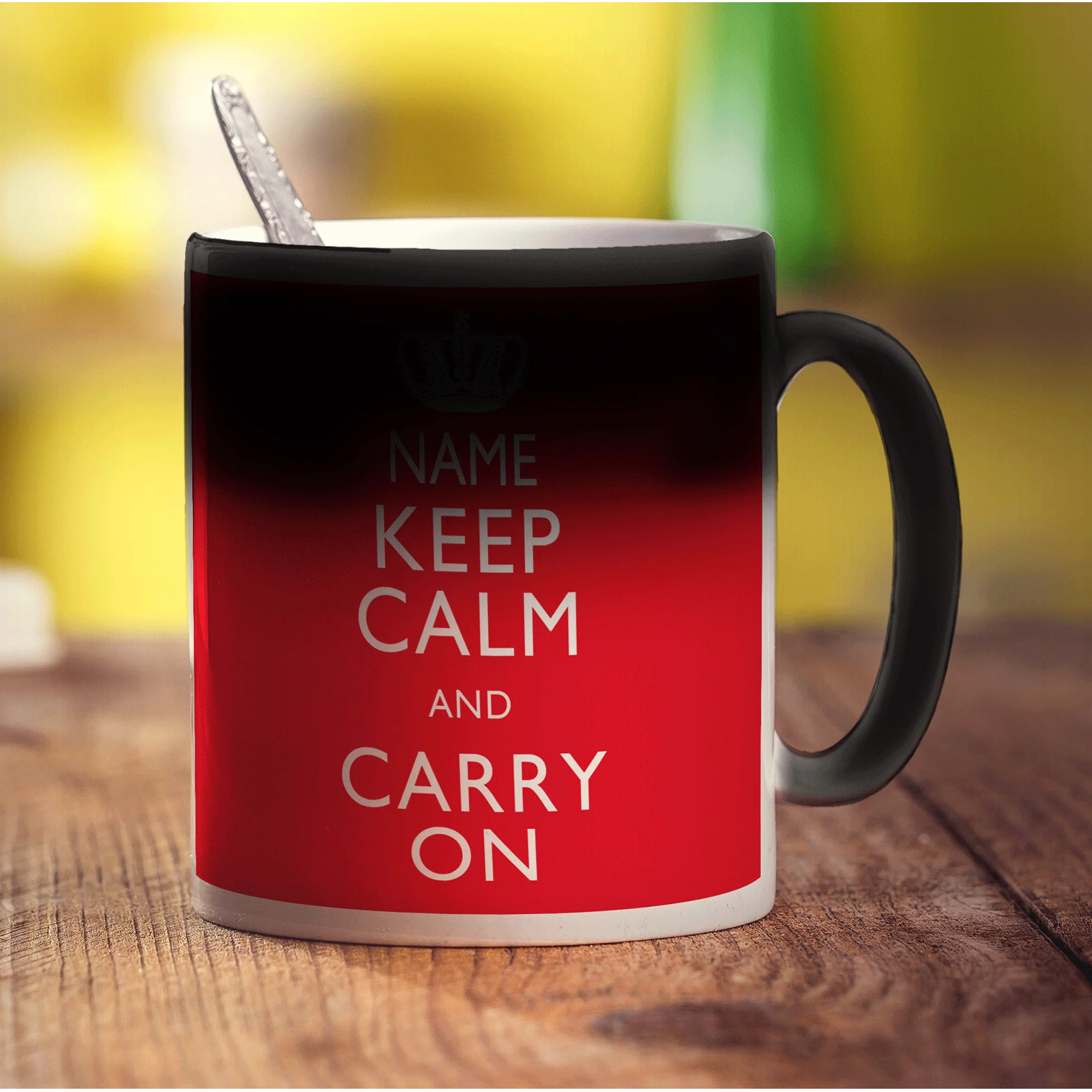 Keep Calm and Carry On Personalised Mug - Image 12