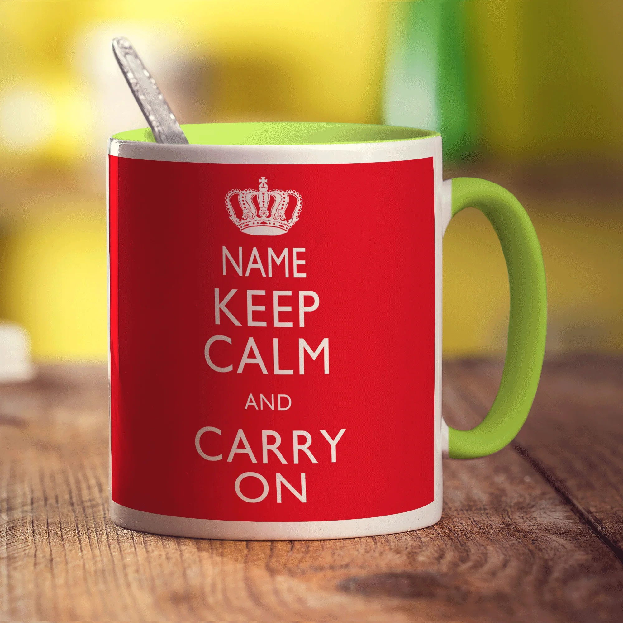 Keep Calm and Carry On Personalised Mug - Image 13