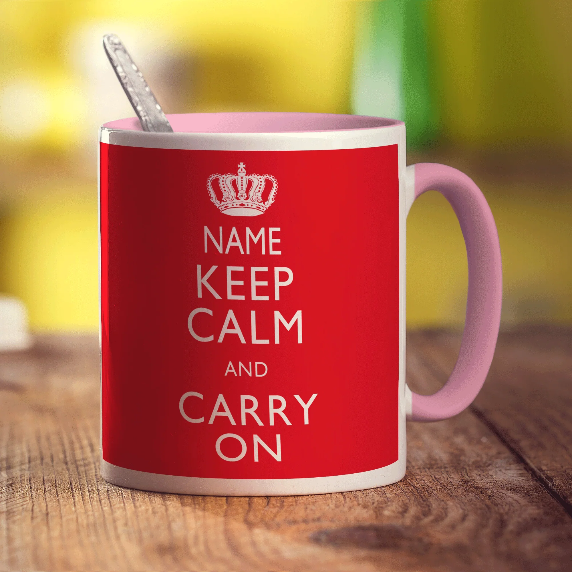 Keep Calm and Carry On Personalised Mug - Image 15