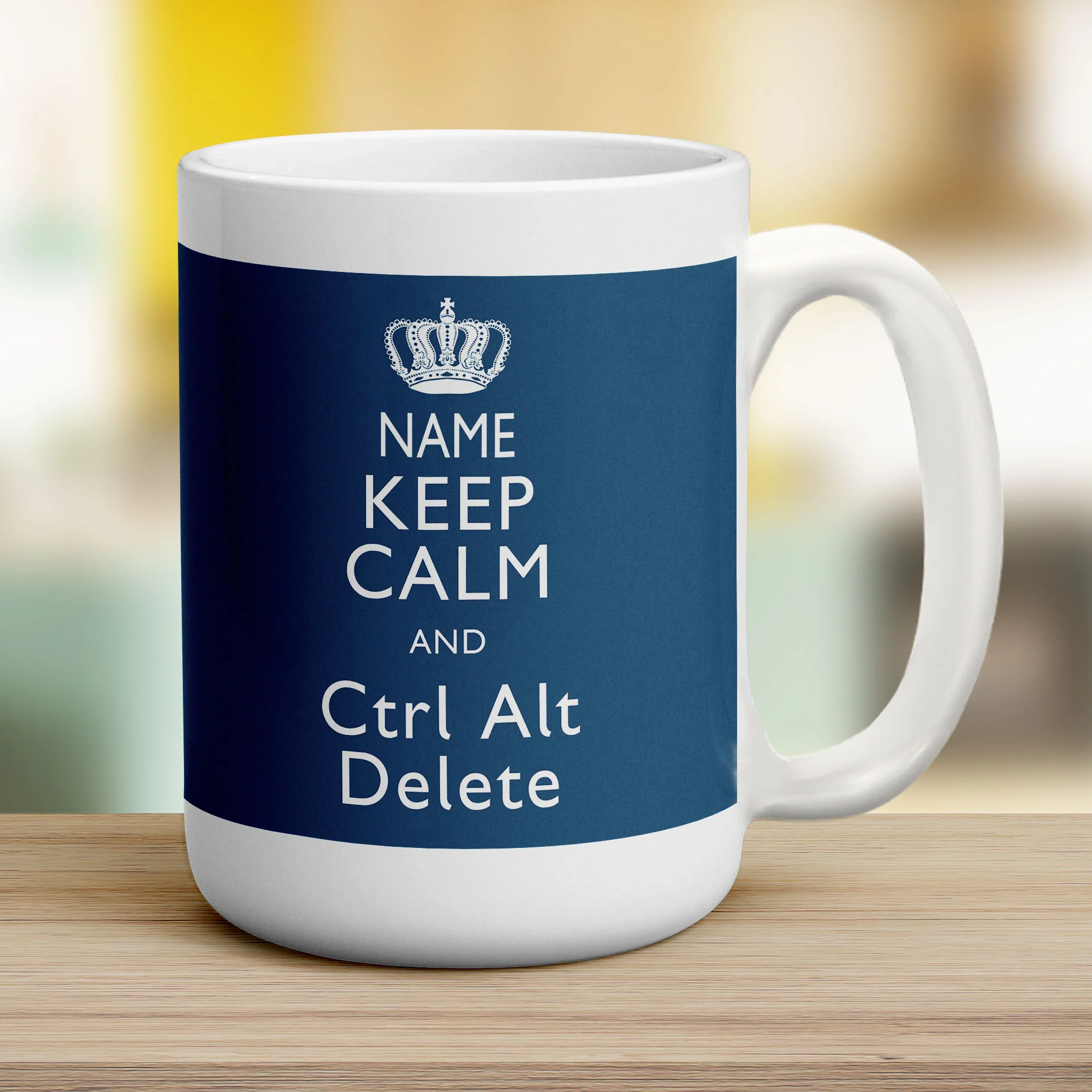 Keep Calm and Ctrl Alt Delete Personalised Mug - Image 16