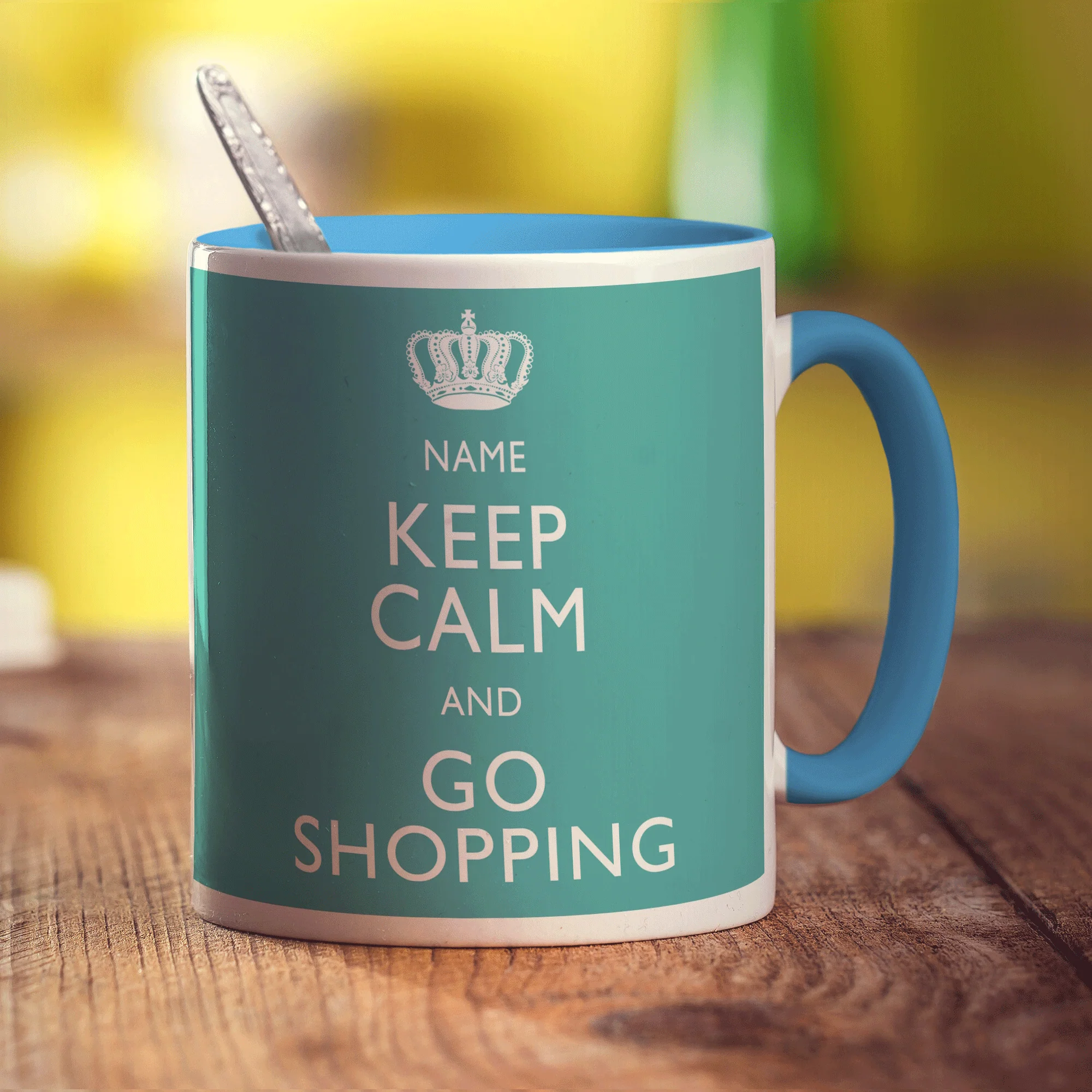 Keep Calm and Go Shopping Personalised Mug - Image 12