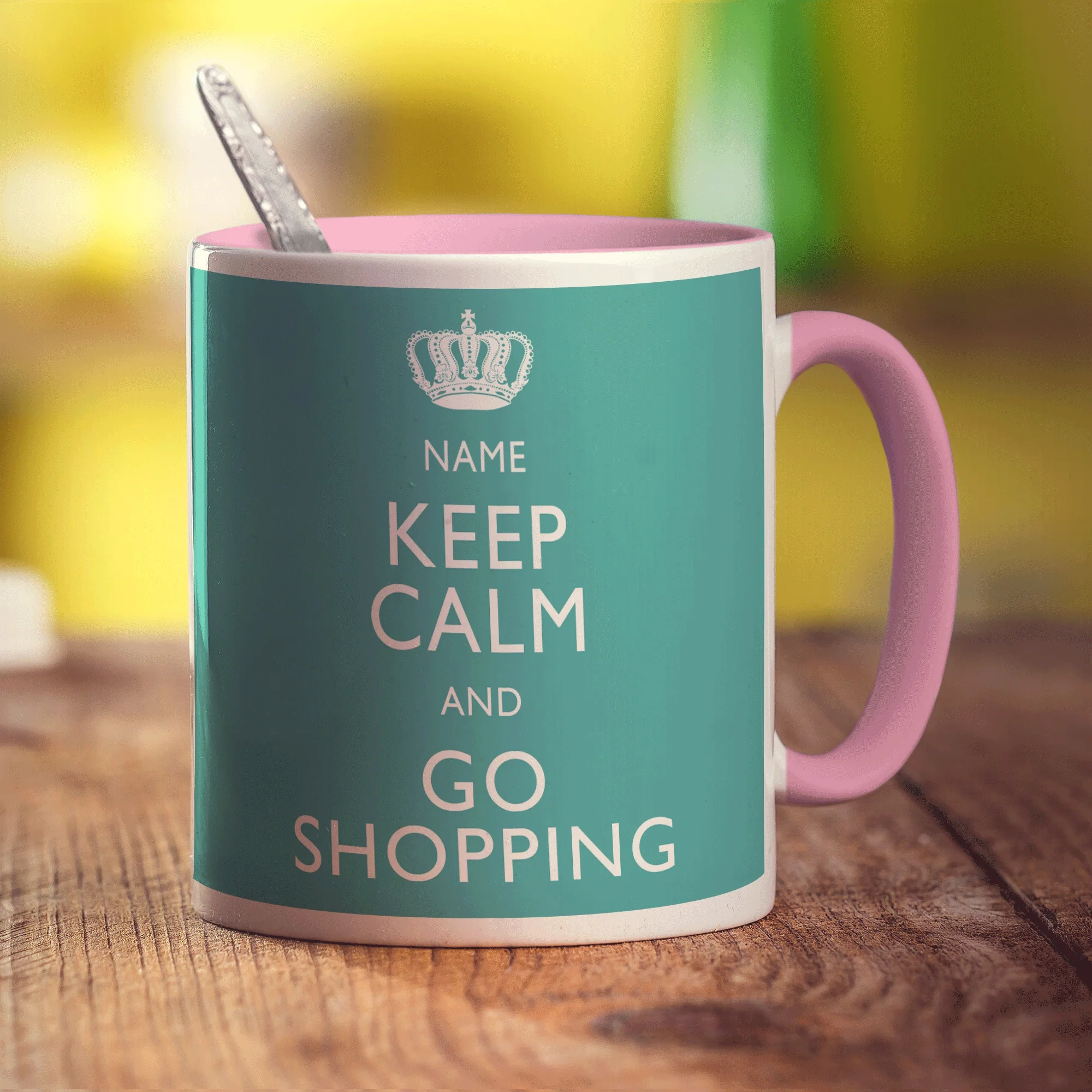 Keep Calm and Go Shopping Personalised Mug - Image 13