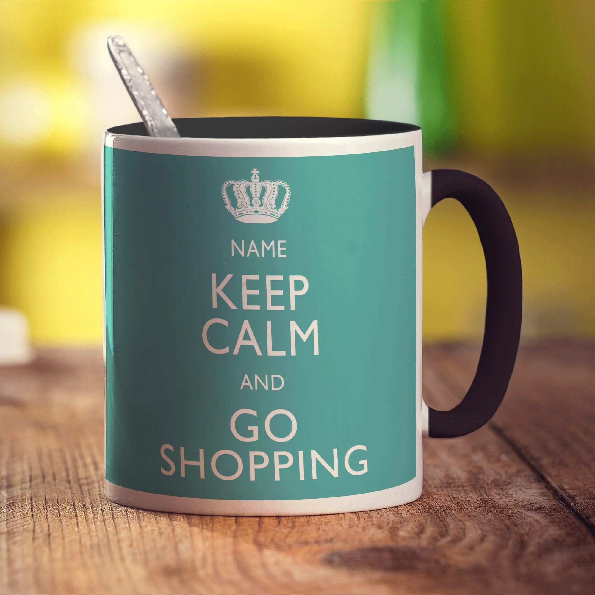 Keep Calm and Go Shopping Personalised Mug - Image 14