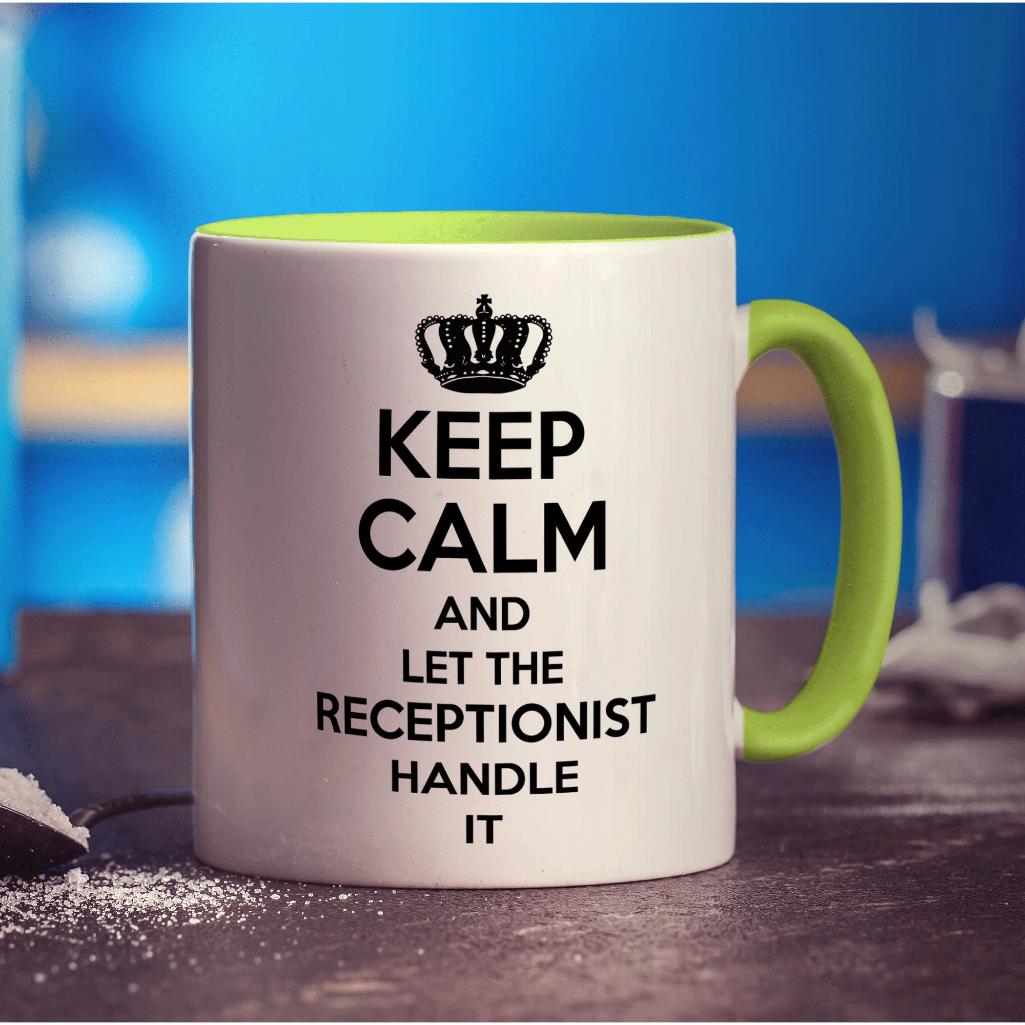 Keep Calm and Let The Receptionist Handle It Mug - Image 7