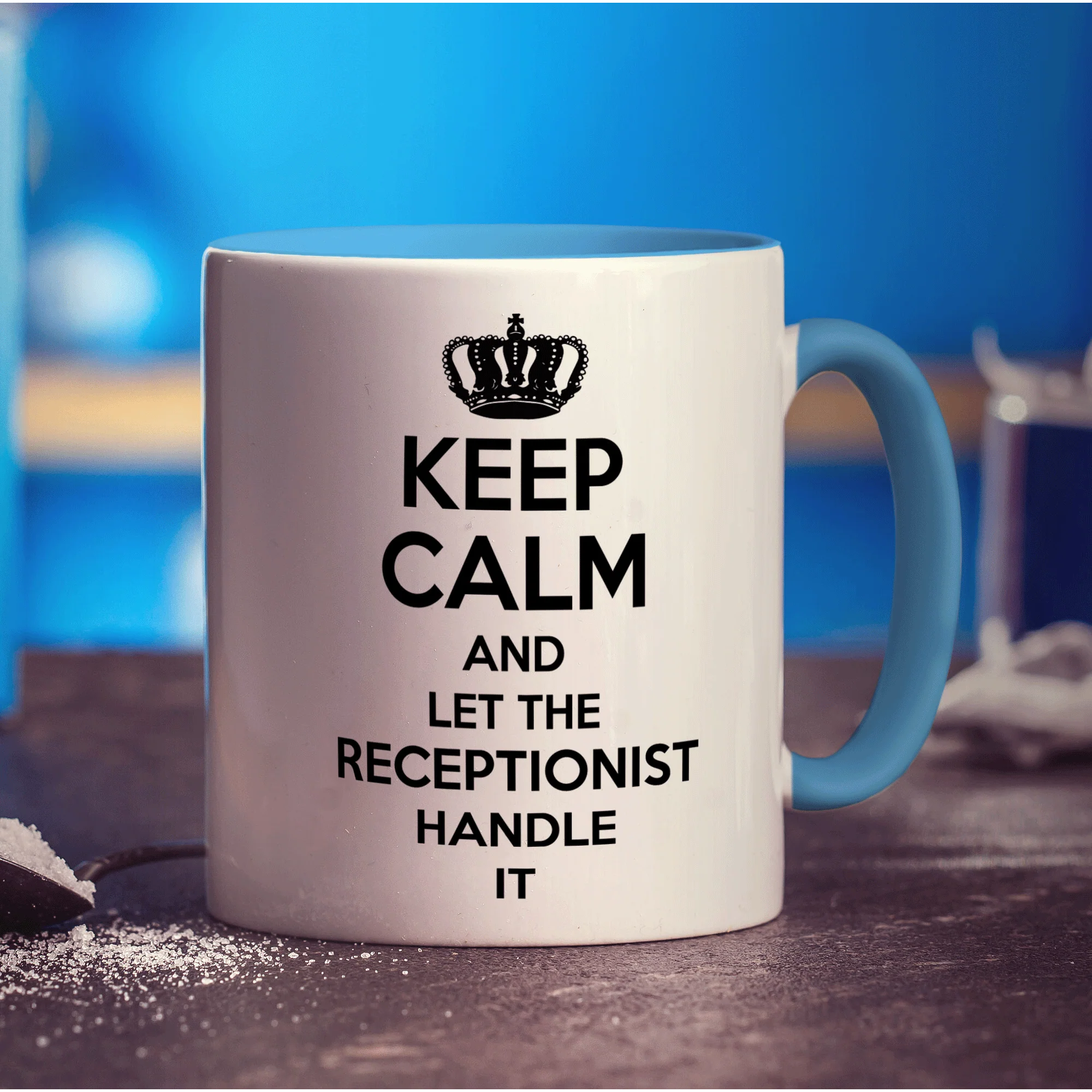 Keep Calm and Let The Receptionist Handle It Mug - Image 8