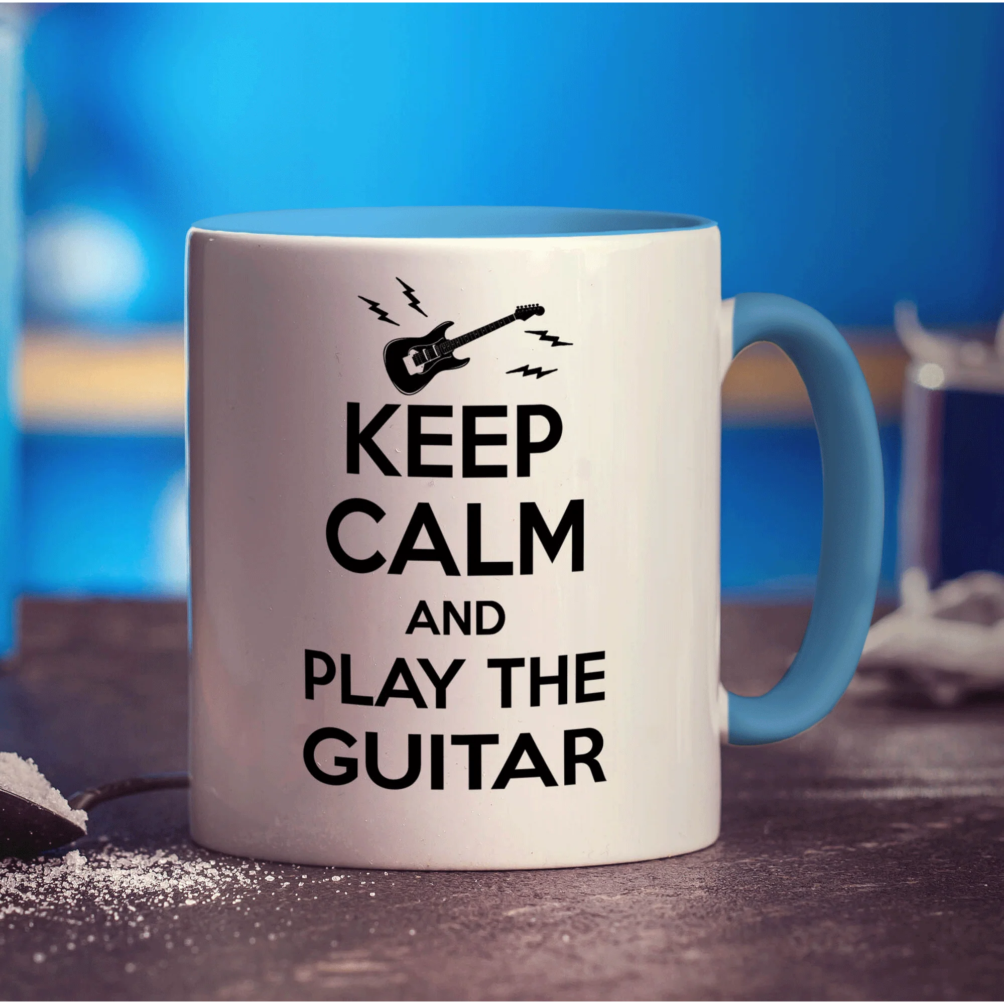 Keep Calm and Play The Guitar Mug - Image 8