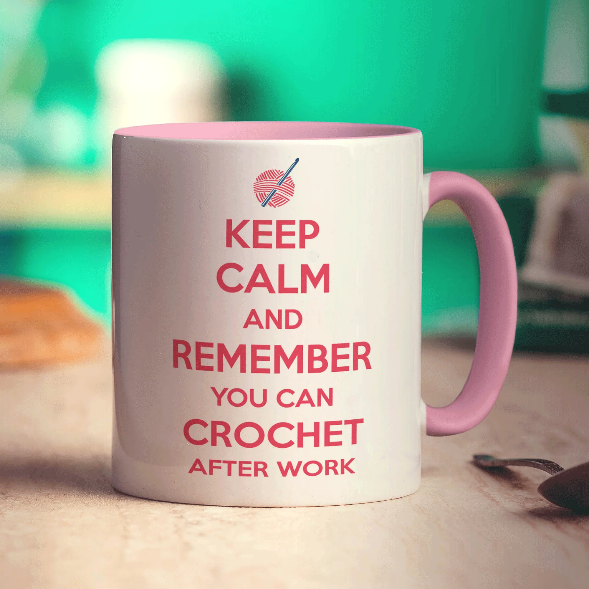 Keep Calm and Remember You Can Crochet After Work Mug - Image 9