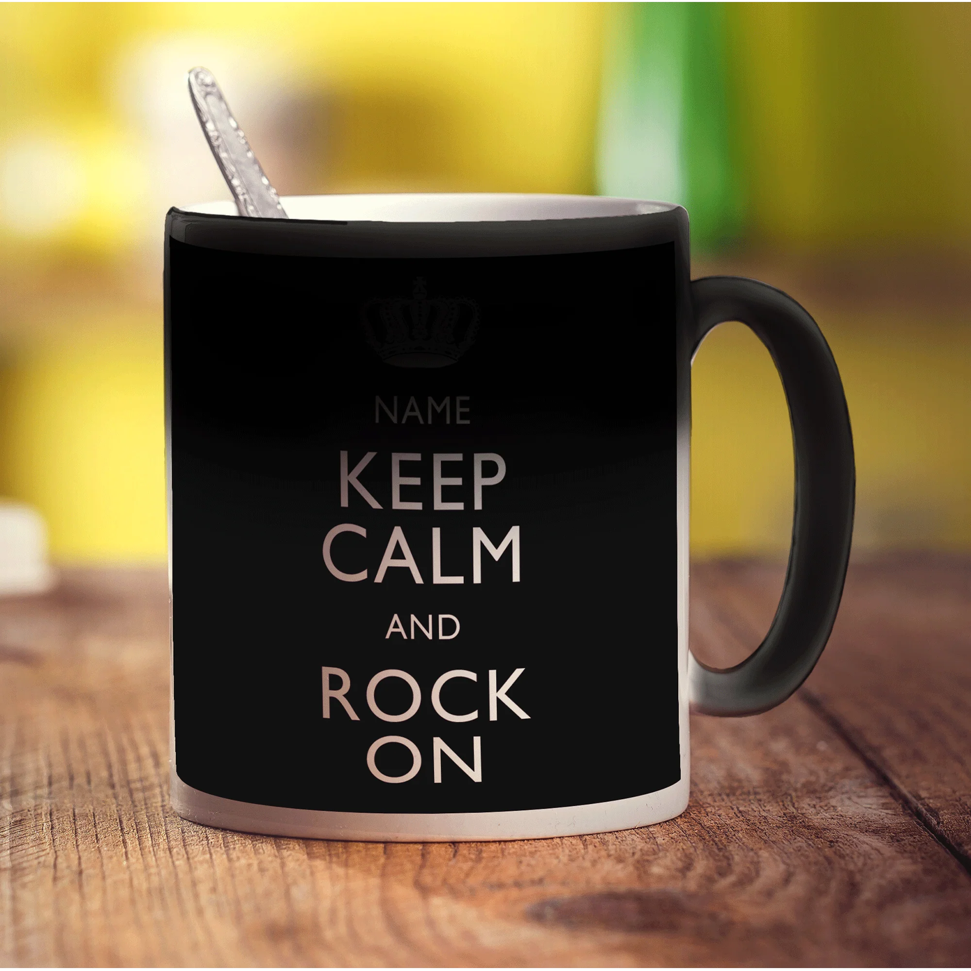 Keep Calm and Rock On Personalised Mug - Image 10