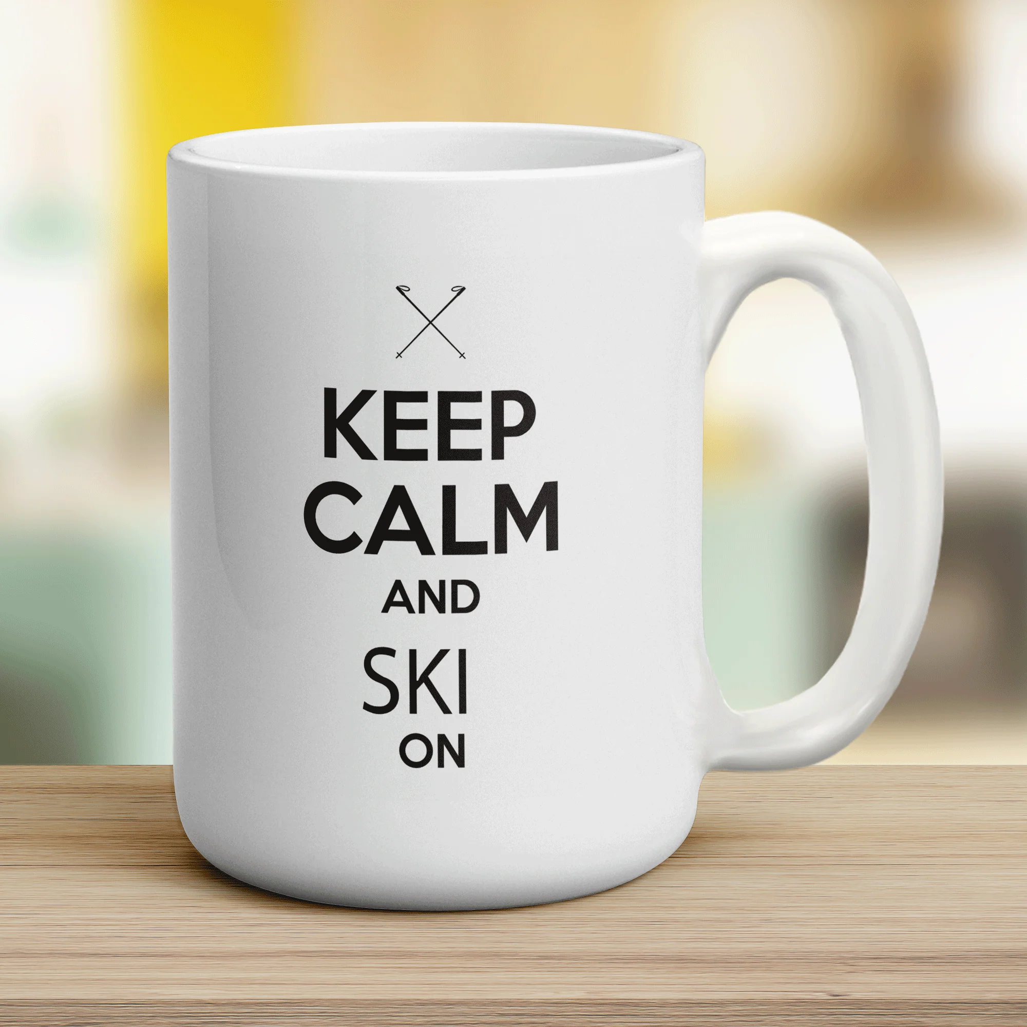 Keep Calm and Ski On Mug - Image 12