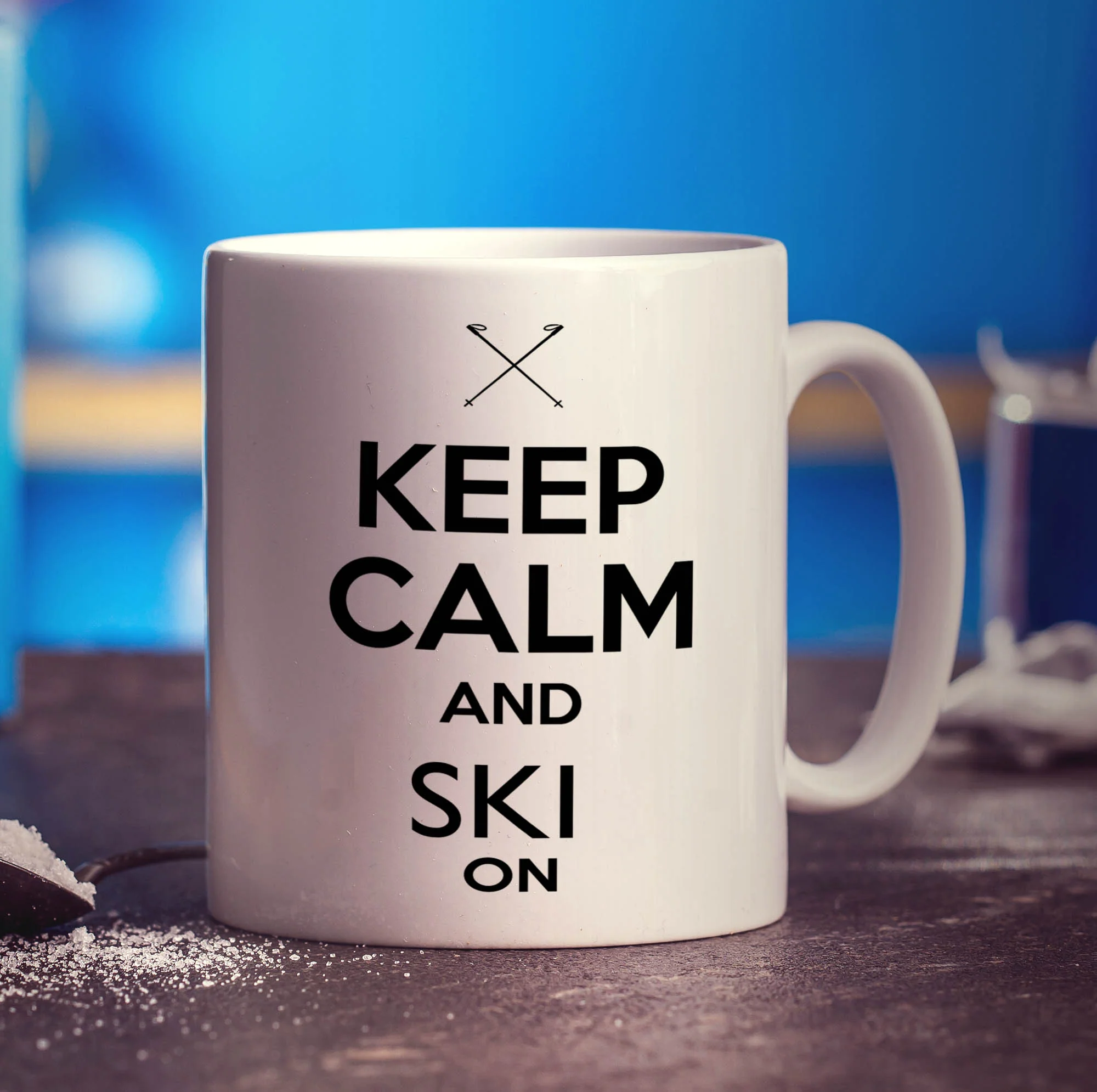Keep Calm and Ski On Mug - Image 3