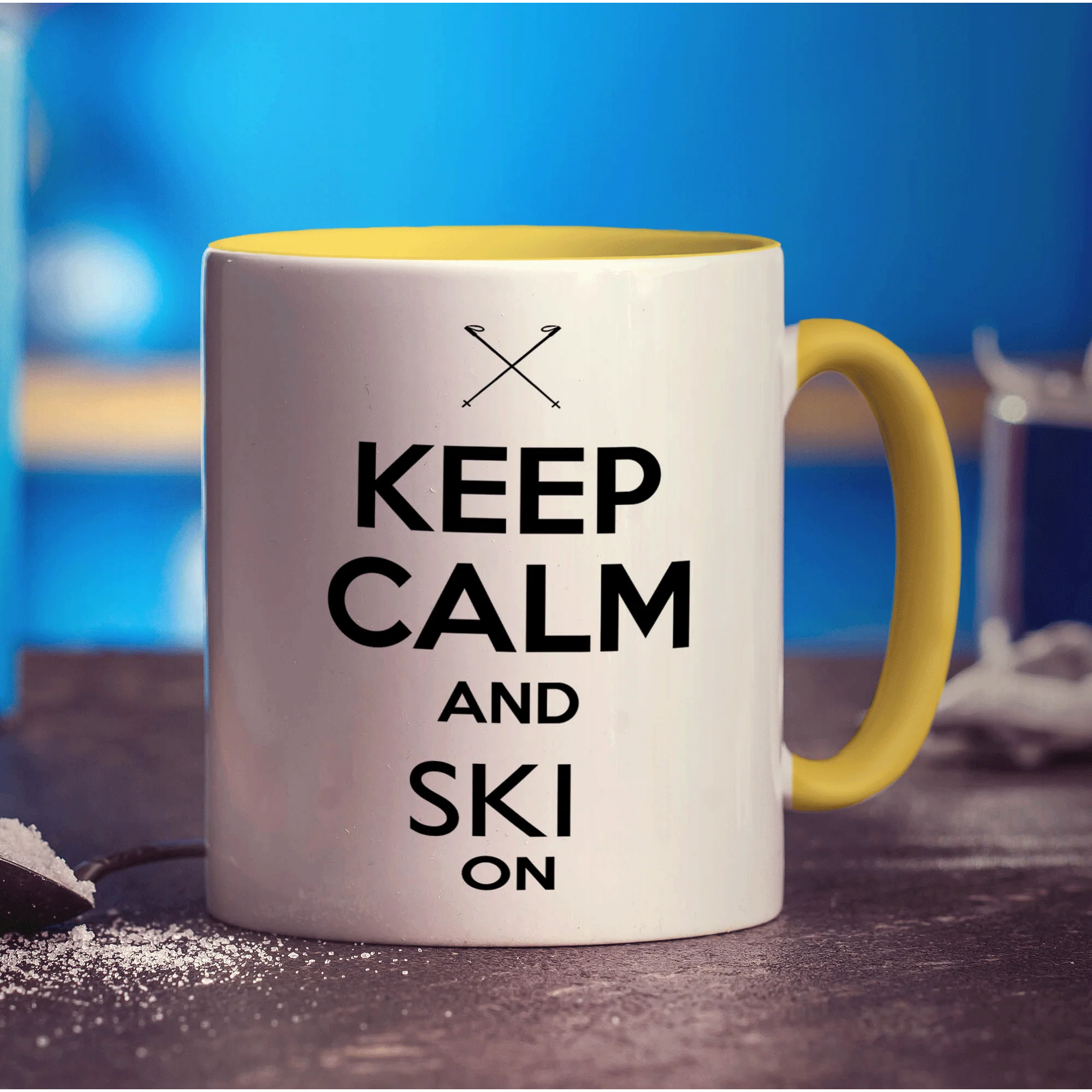 Keep Calm and Ski On Mug - Image 5
