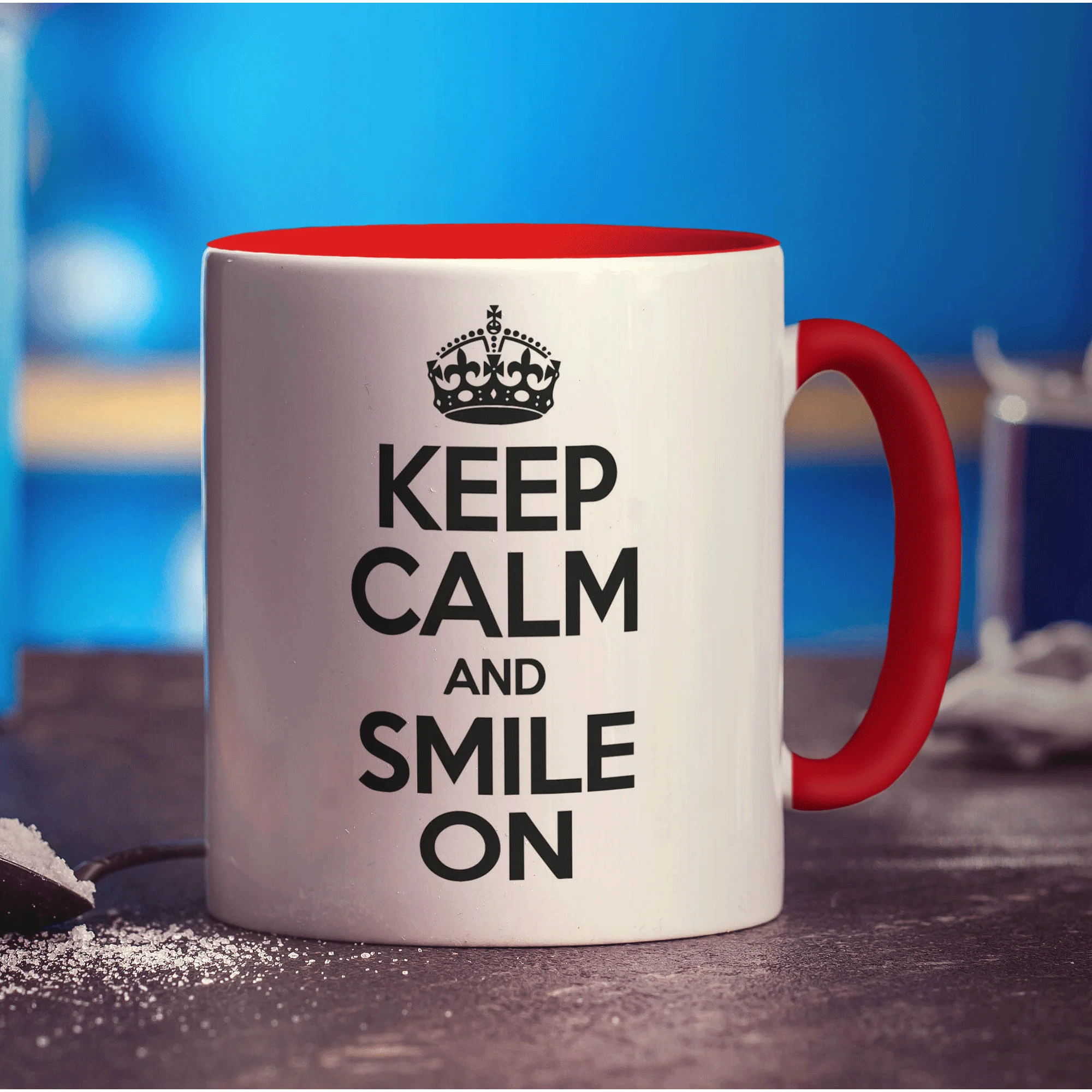 Keep Calm and Smile On Mug - Image 11