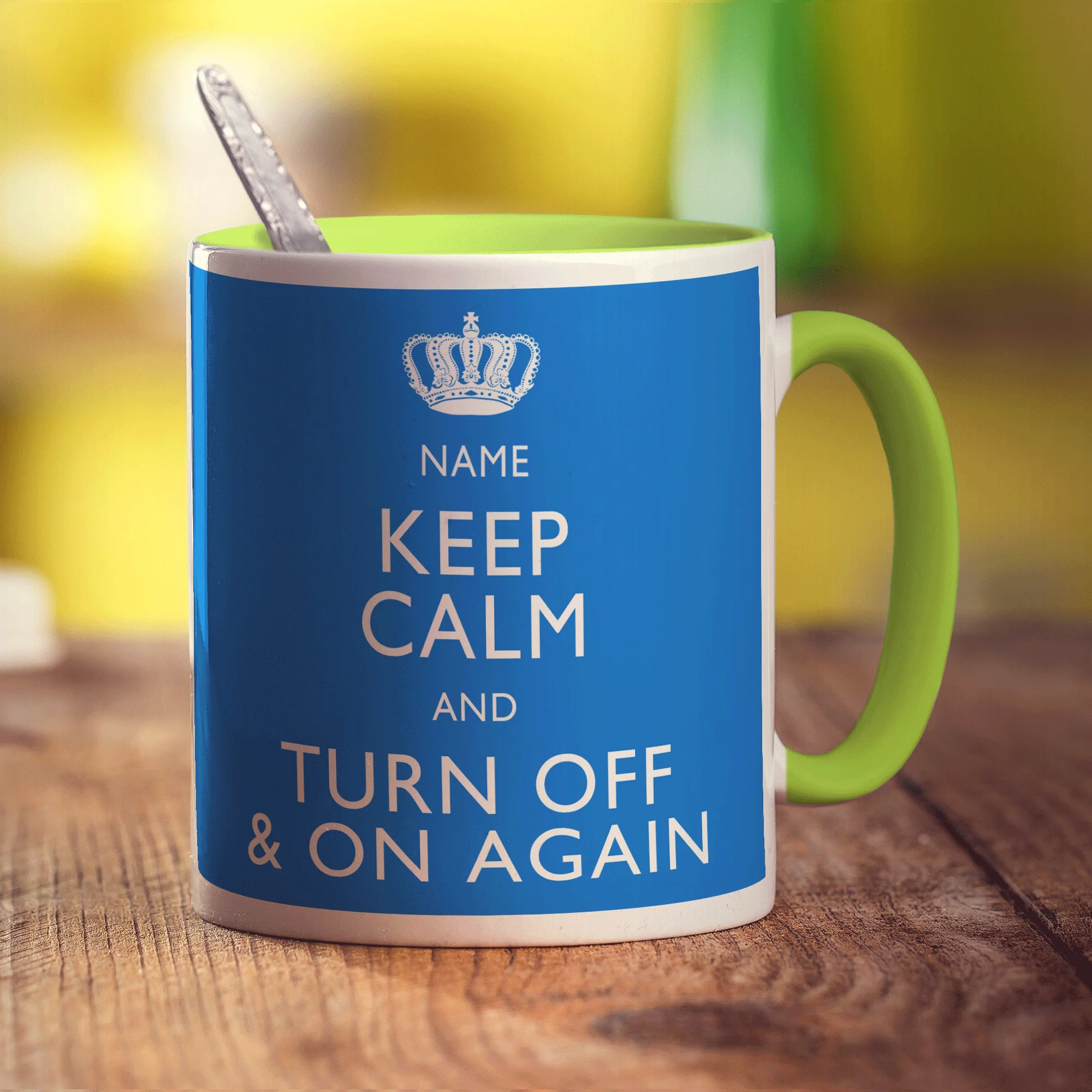 Keep Calm and Turn Off and On Again Personalised Mug - Image 11