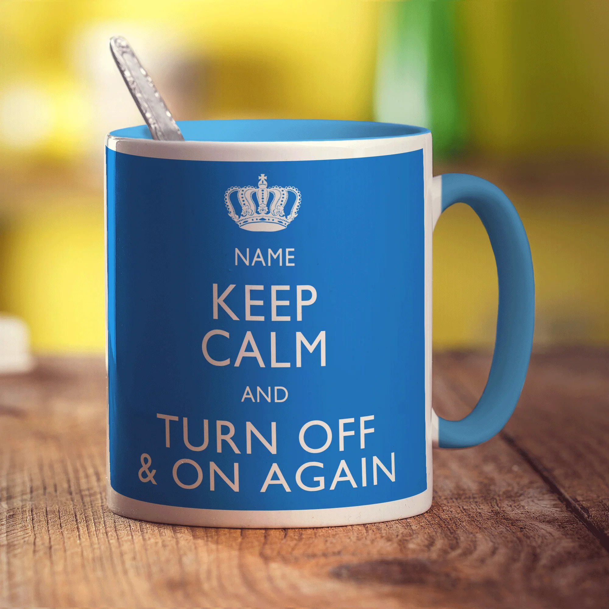 Keep Calm and Turn Off and On Again Personalised Mug - Image 12