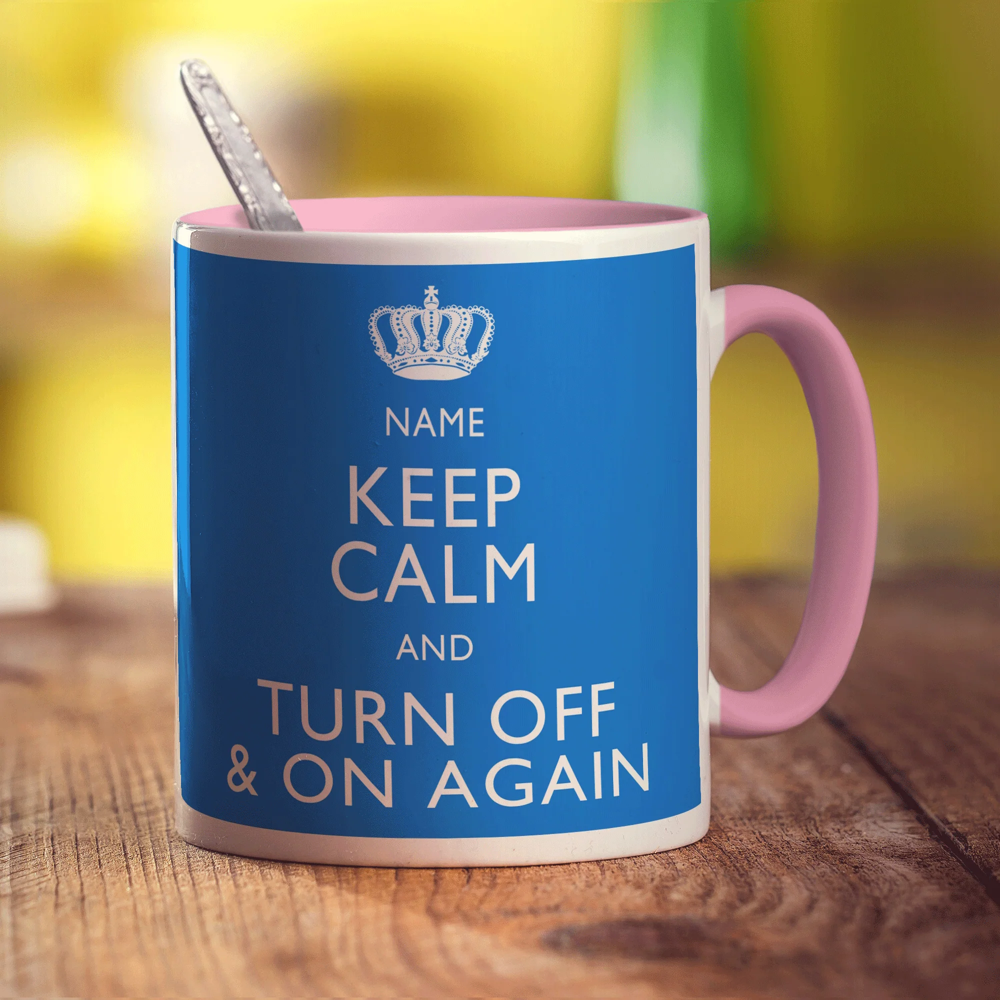 Keep Calm and Turn Off and On Again Personalised Mug - Image 13