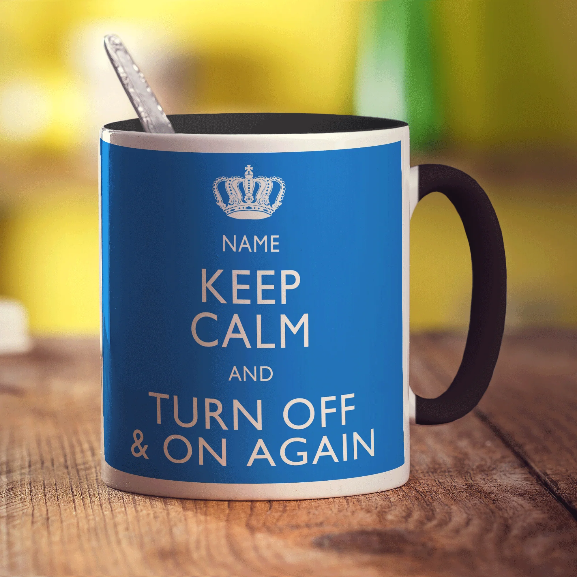 Keep Calm and Turn Off and On Again Personalised Mug - Image 14