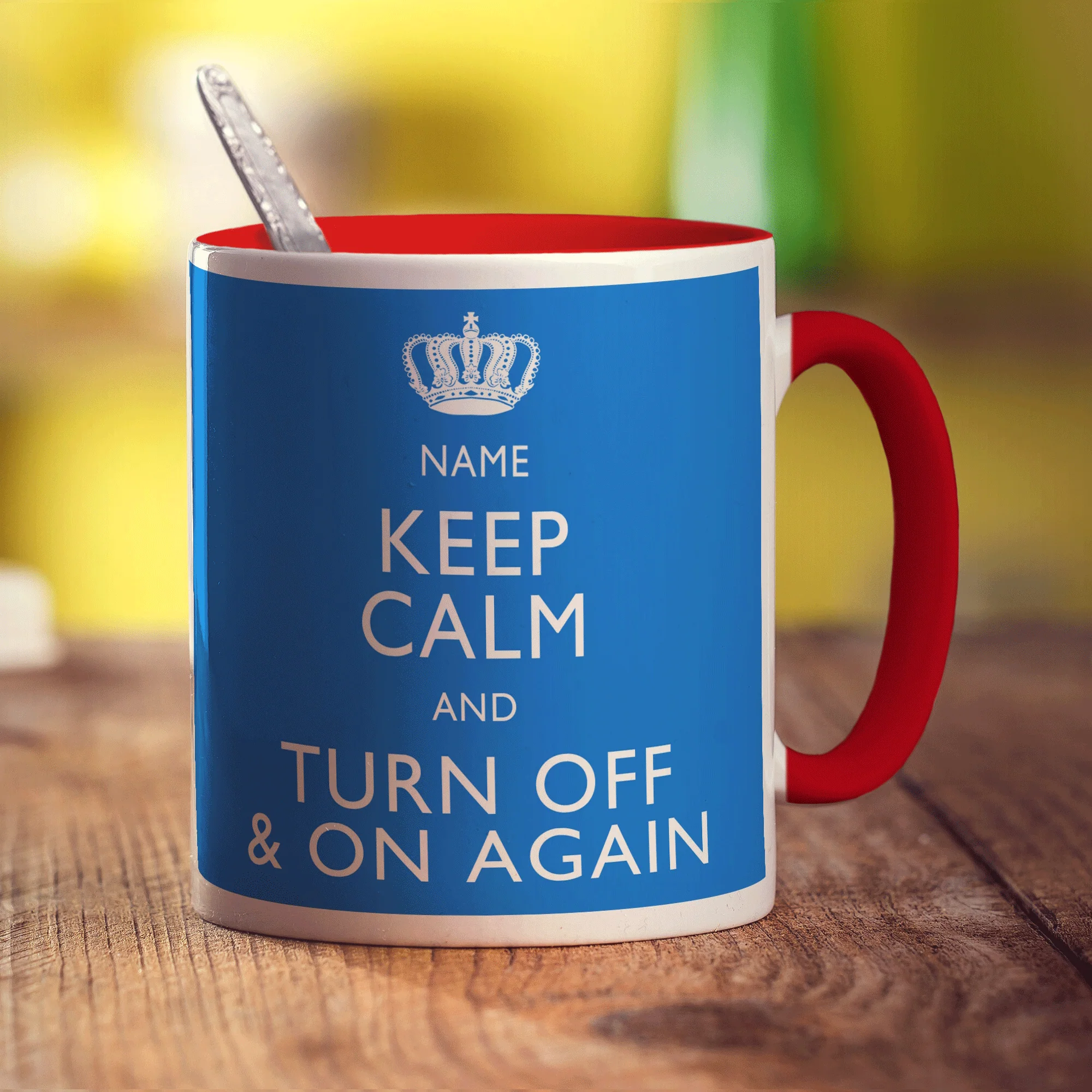 Keep Calm and Turn Off and On Again Personalised Mug - Image 15