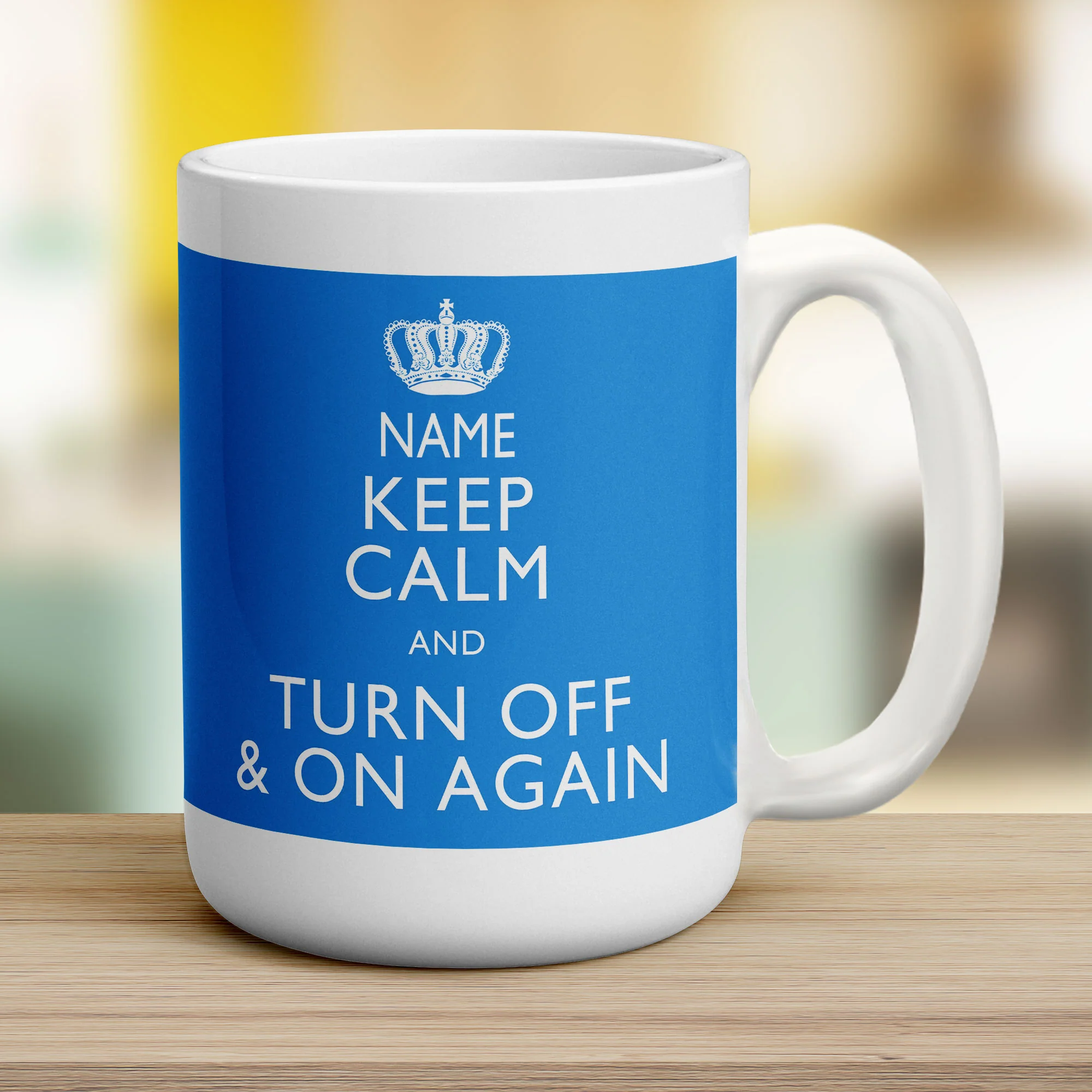 Keep Calm and Turn Off and On Again Personalised Mug - Image 16