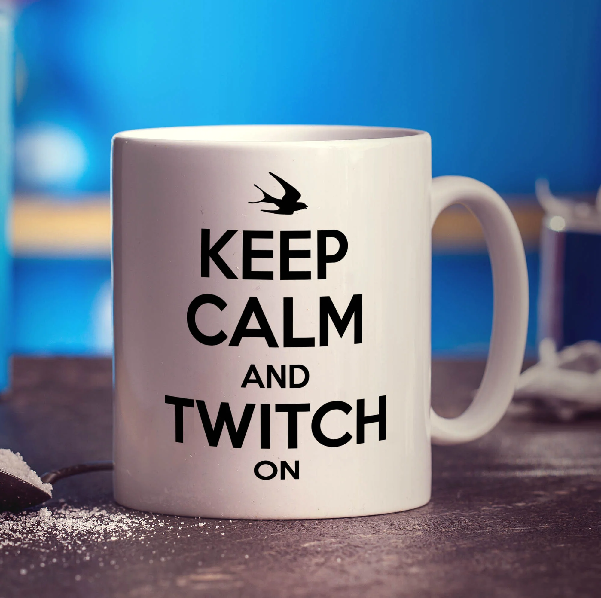 Keep Calm and Twitch On Mug - Image 3