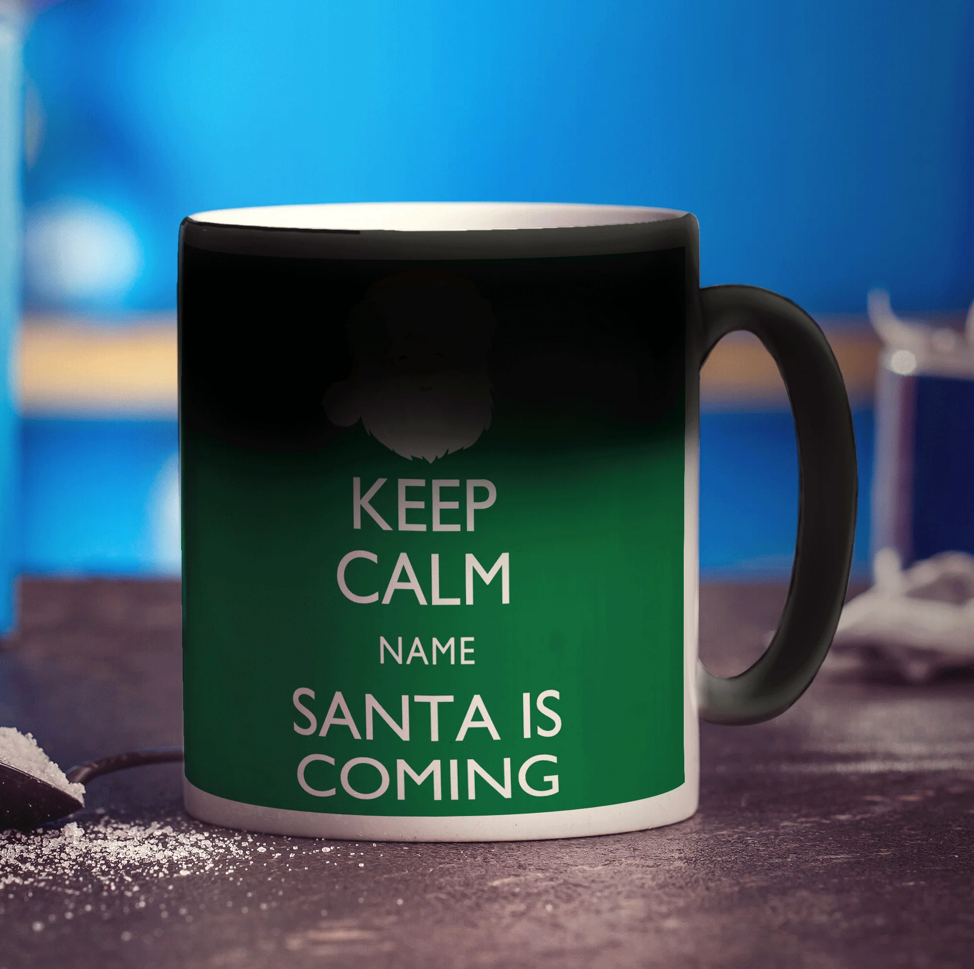 Keep Calm Santa Is Coming Personalised Mug - Image 4