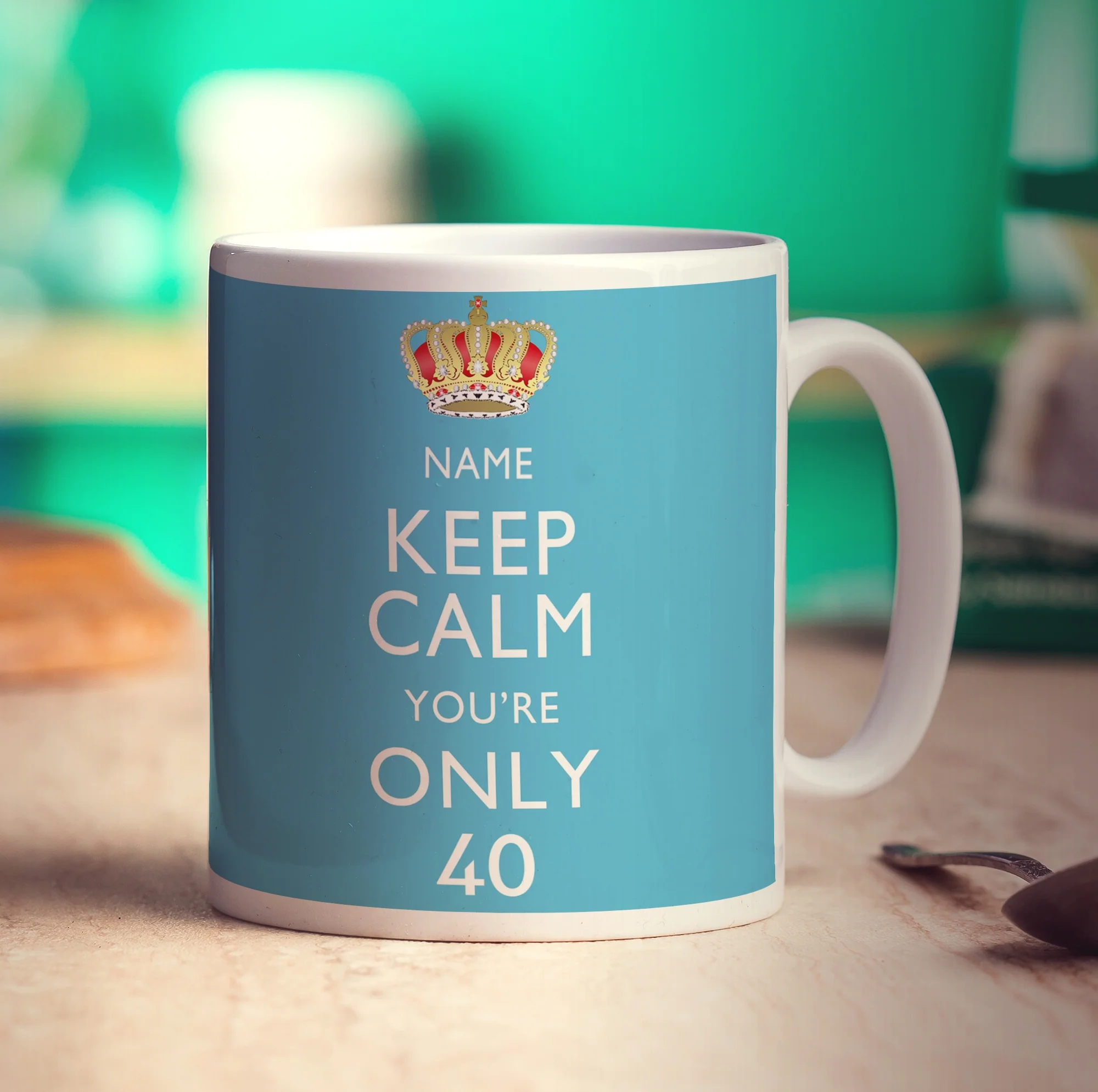 Keep Calm You're Only... Personalised Mug - Image 2