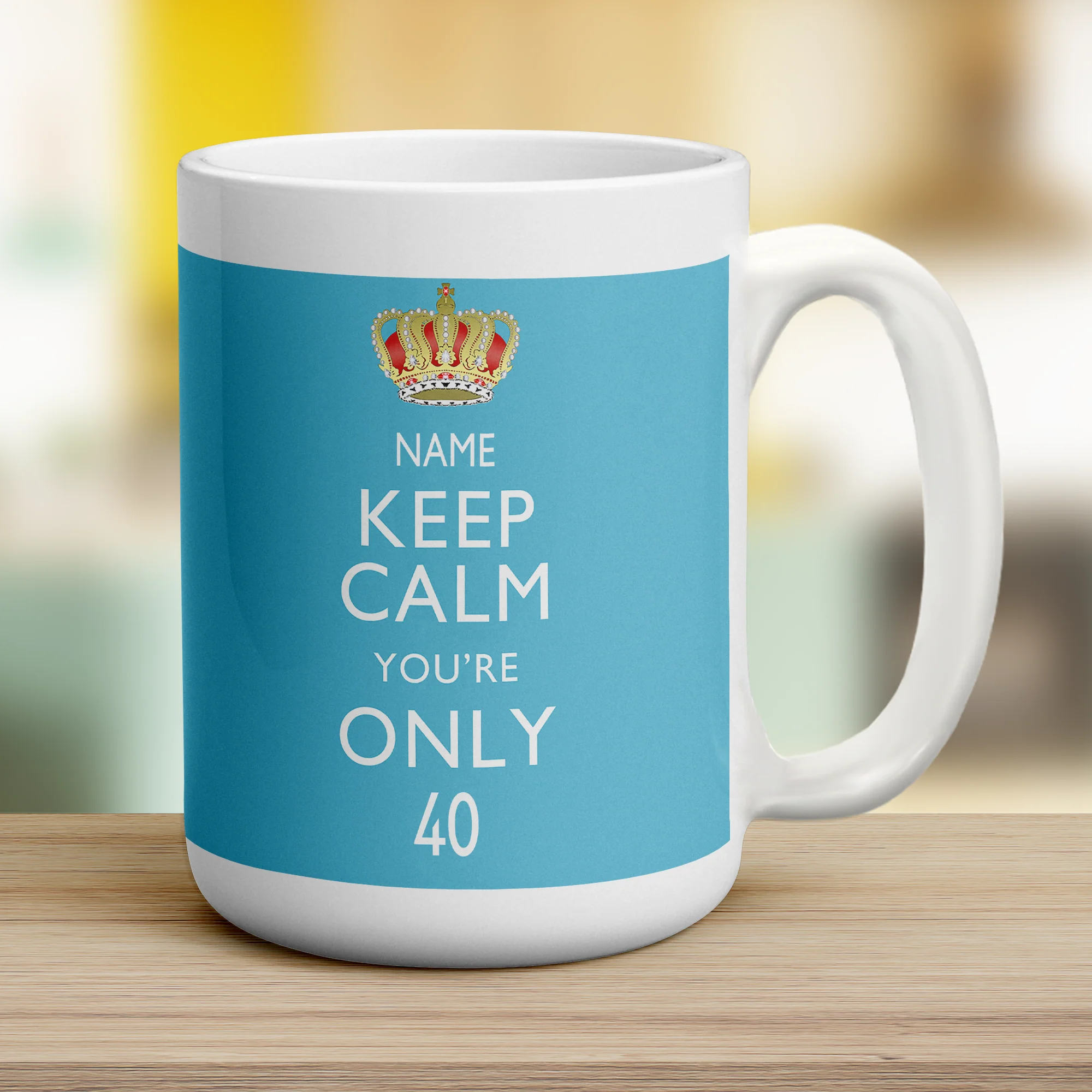 Keep Calm You're Only... Personalised Mug - Image 9