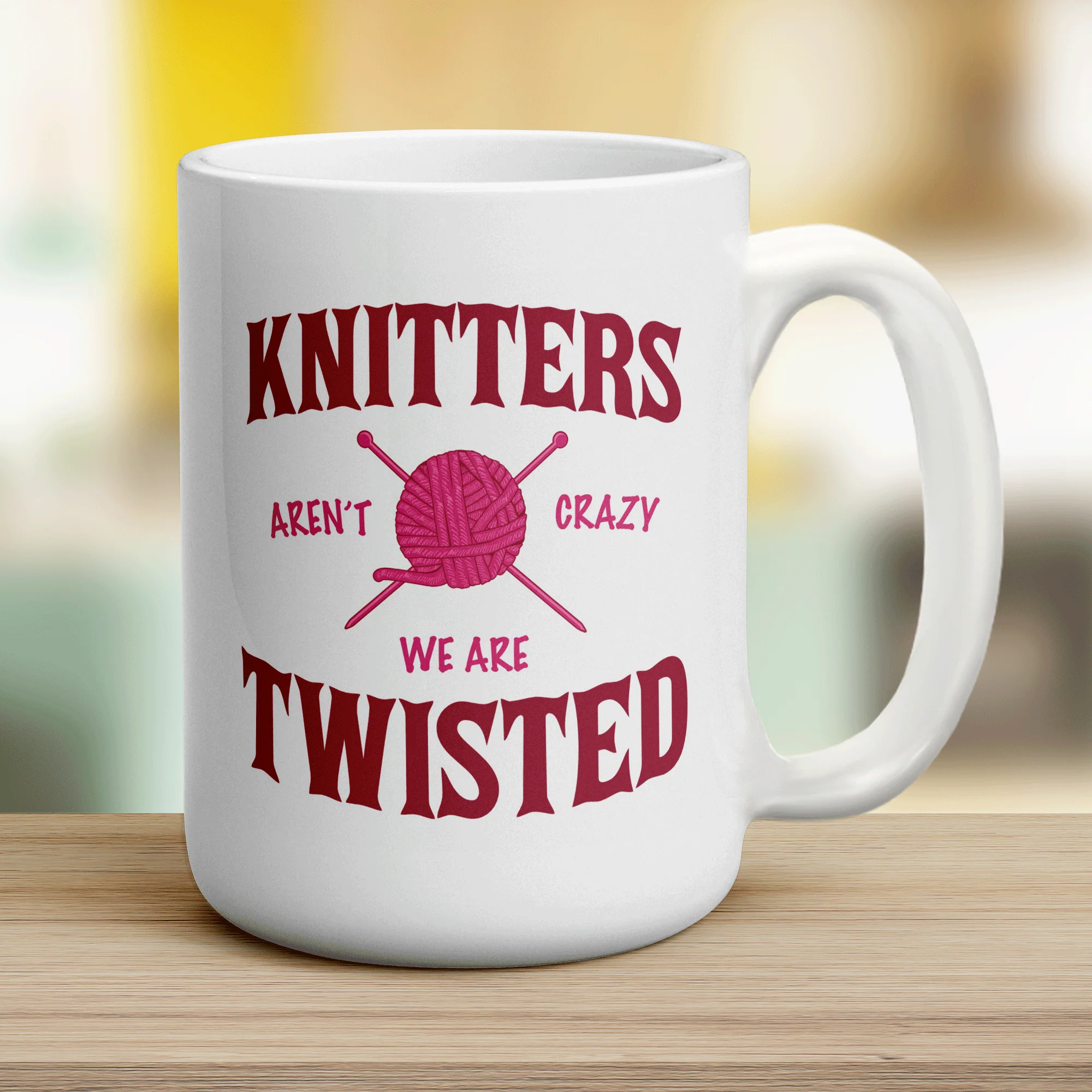 Knitter's Aren't Crazy, We're Twisted Mug - Image 12