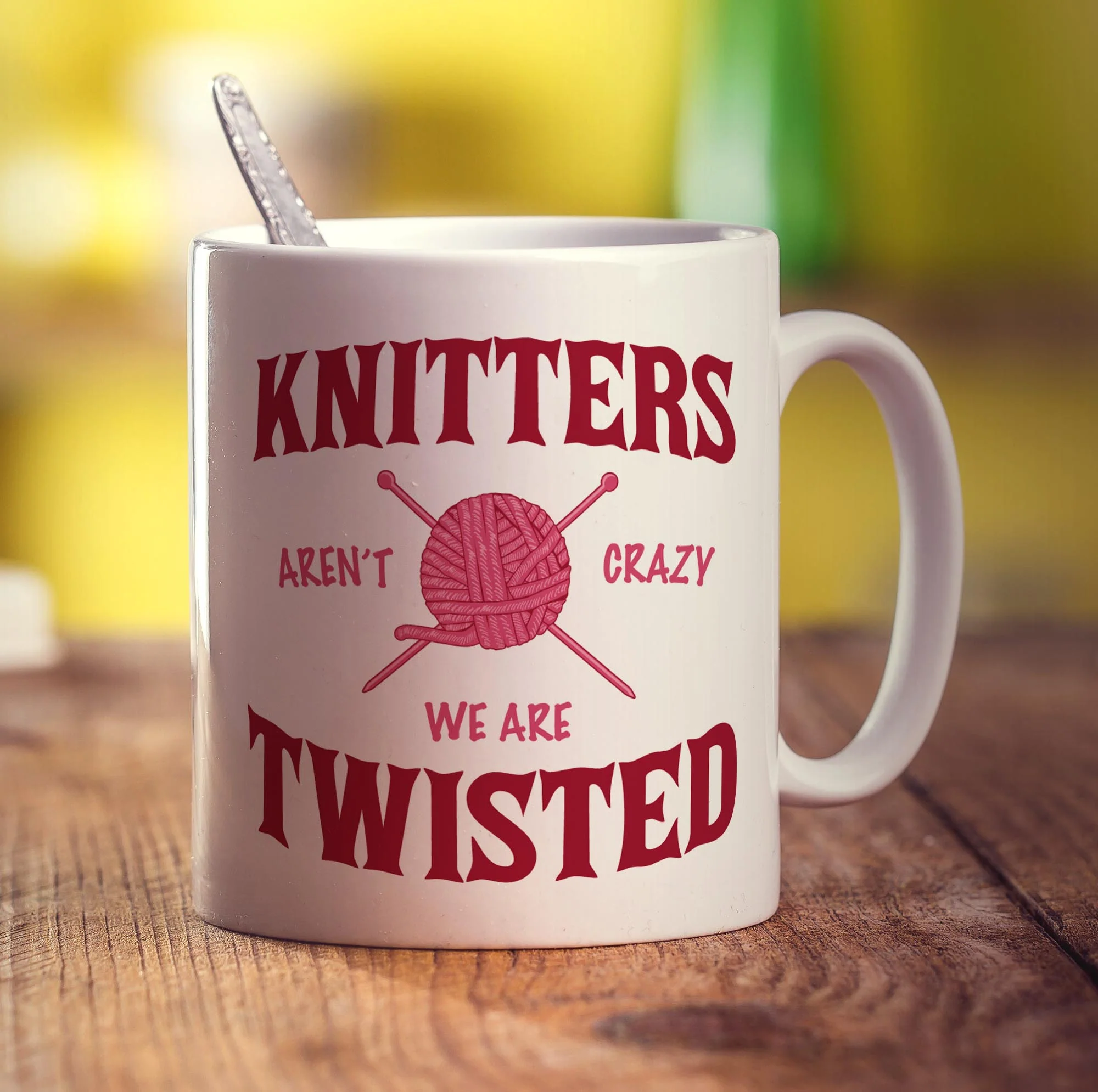 Knitter's Aren't Crazy, We're Twisted Mug - Image 3
