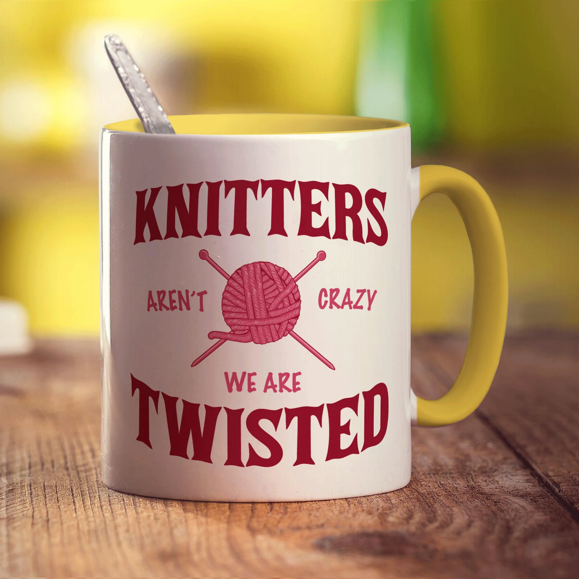 Knitter's Aren't Crazy, We're Twisted Mug - Image 5