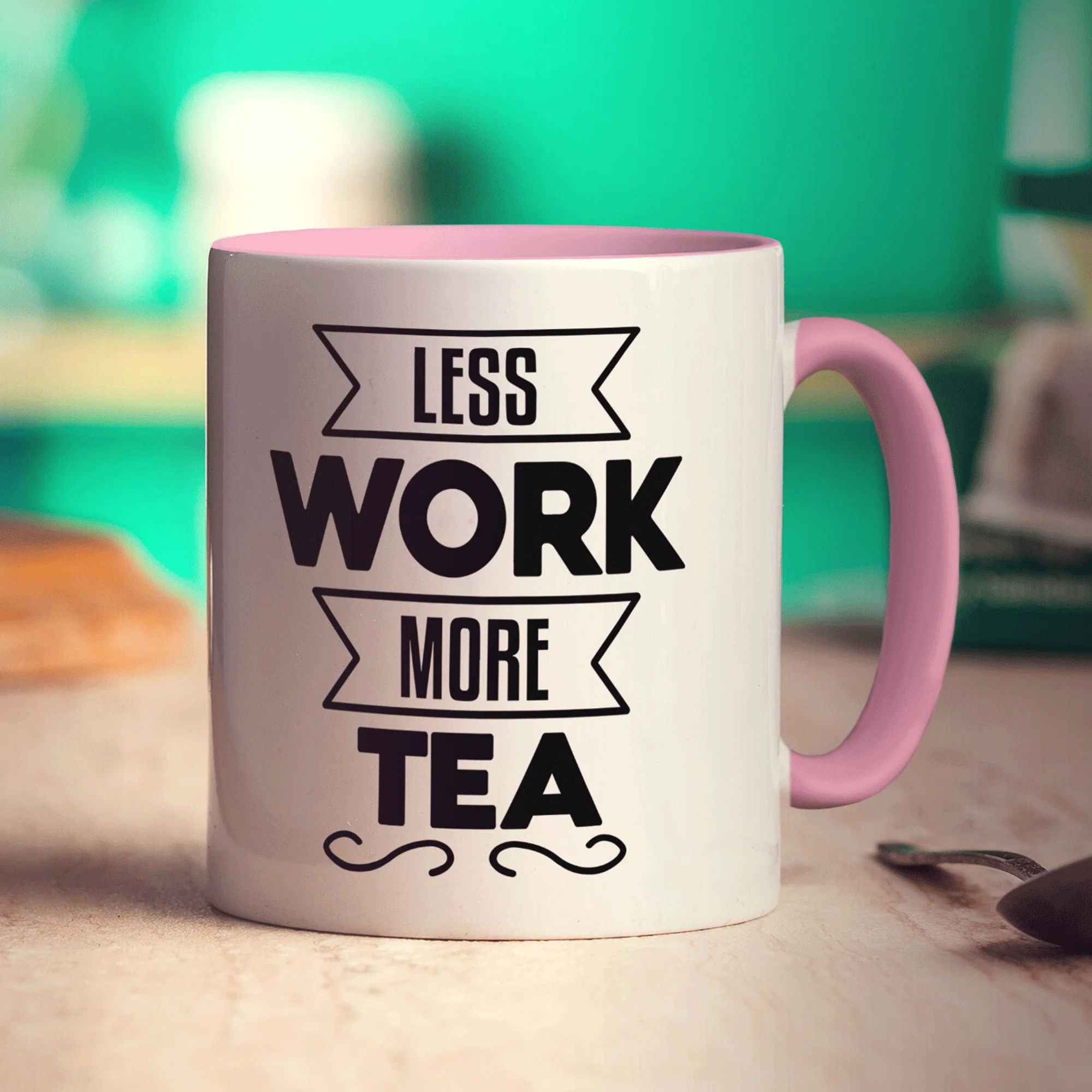 Less Work More Tea Mug - Image 11