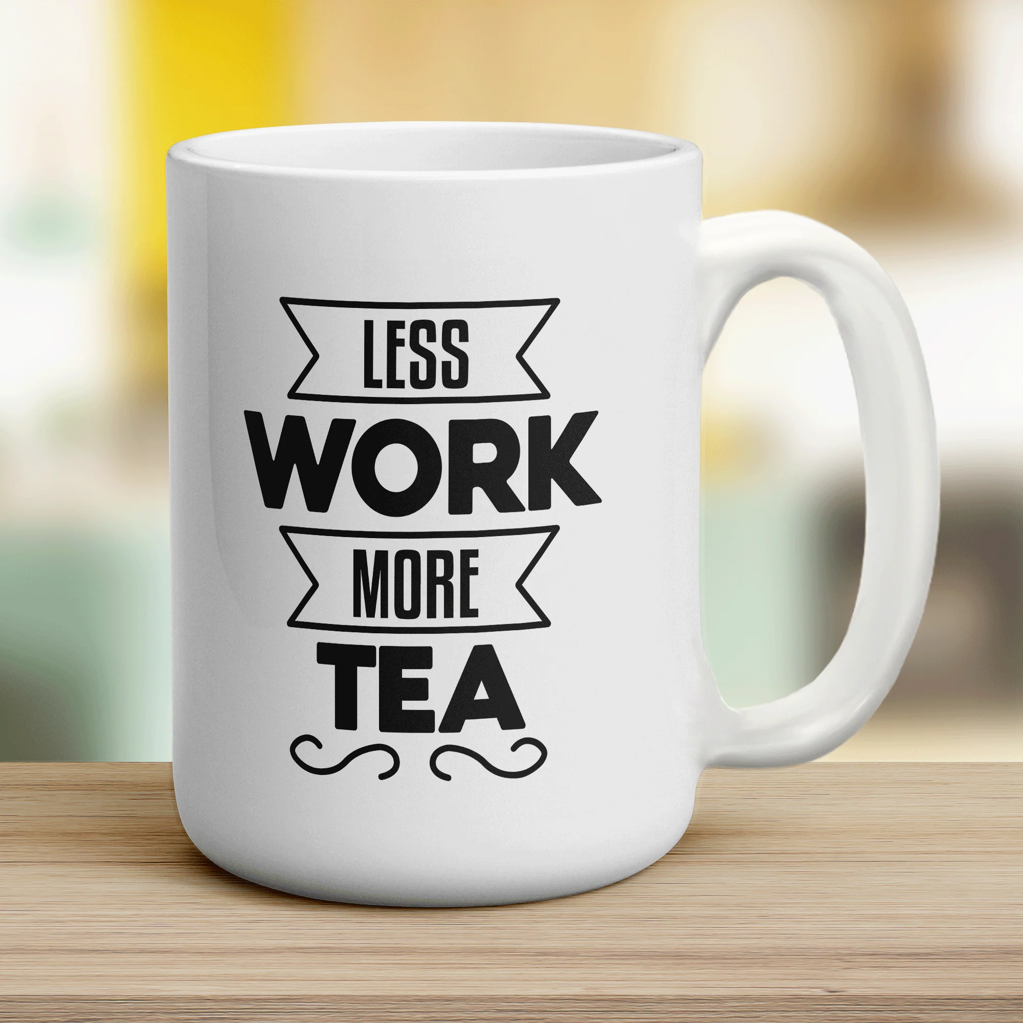Less Work More Tea Mug - Image 14