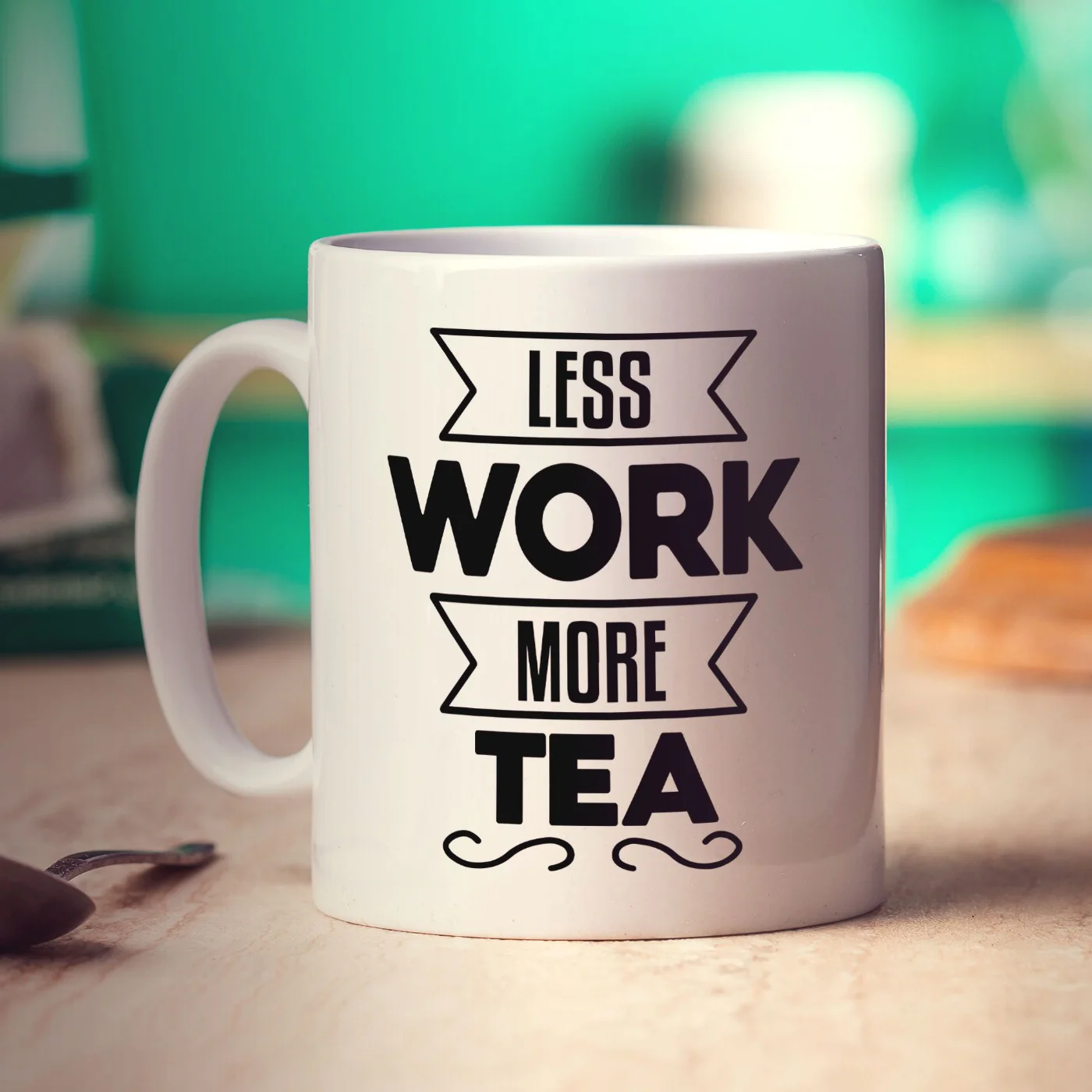 Less Work More Tea Mug - Image 3