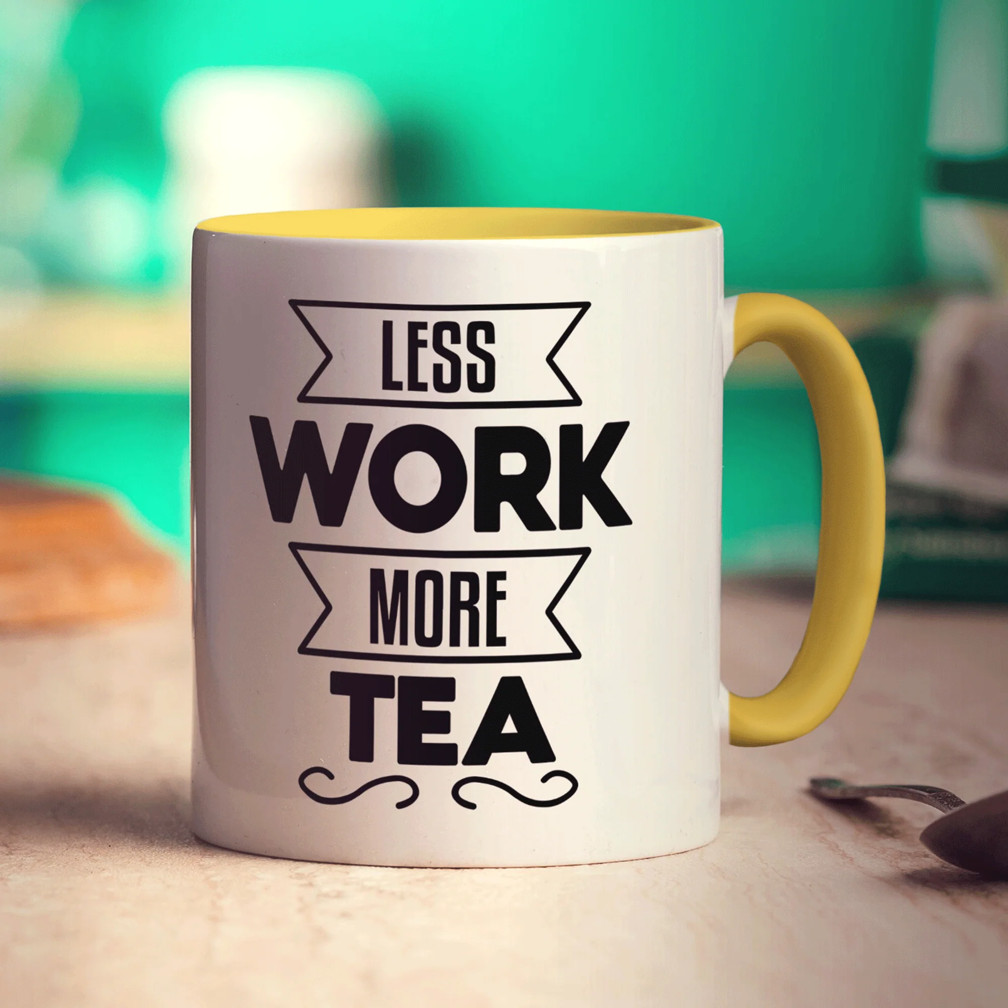 Less Work More Tea Mug - Image 7