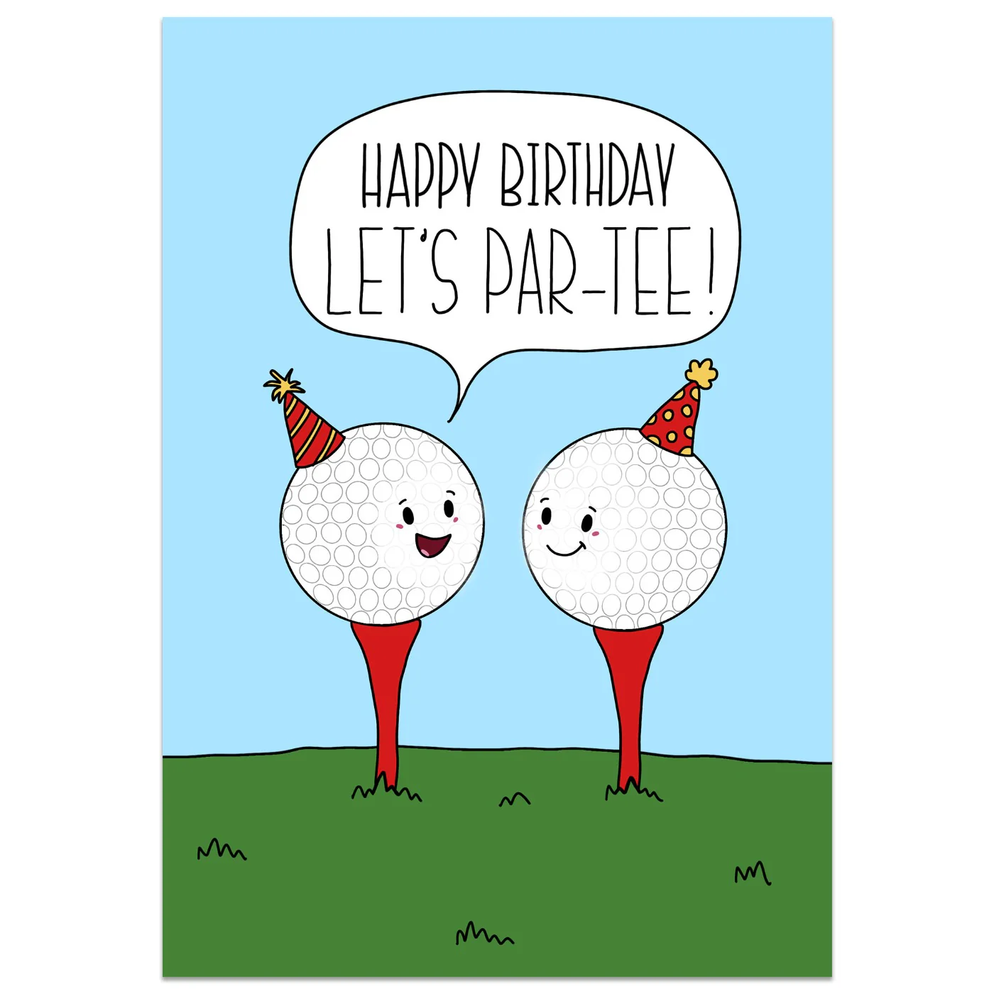 Let's Par-Tee Card