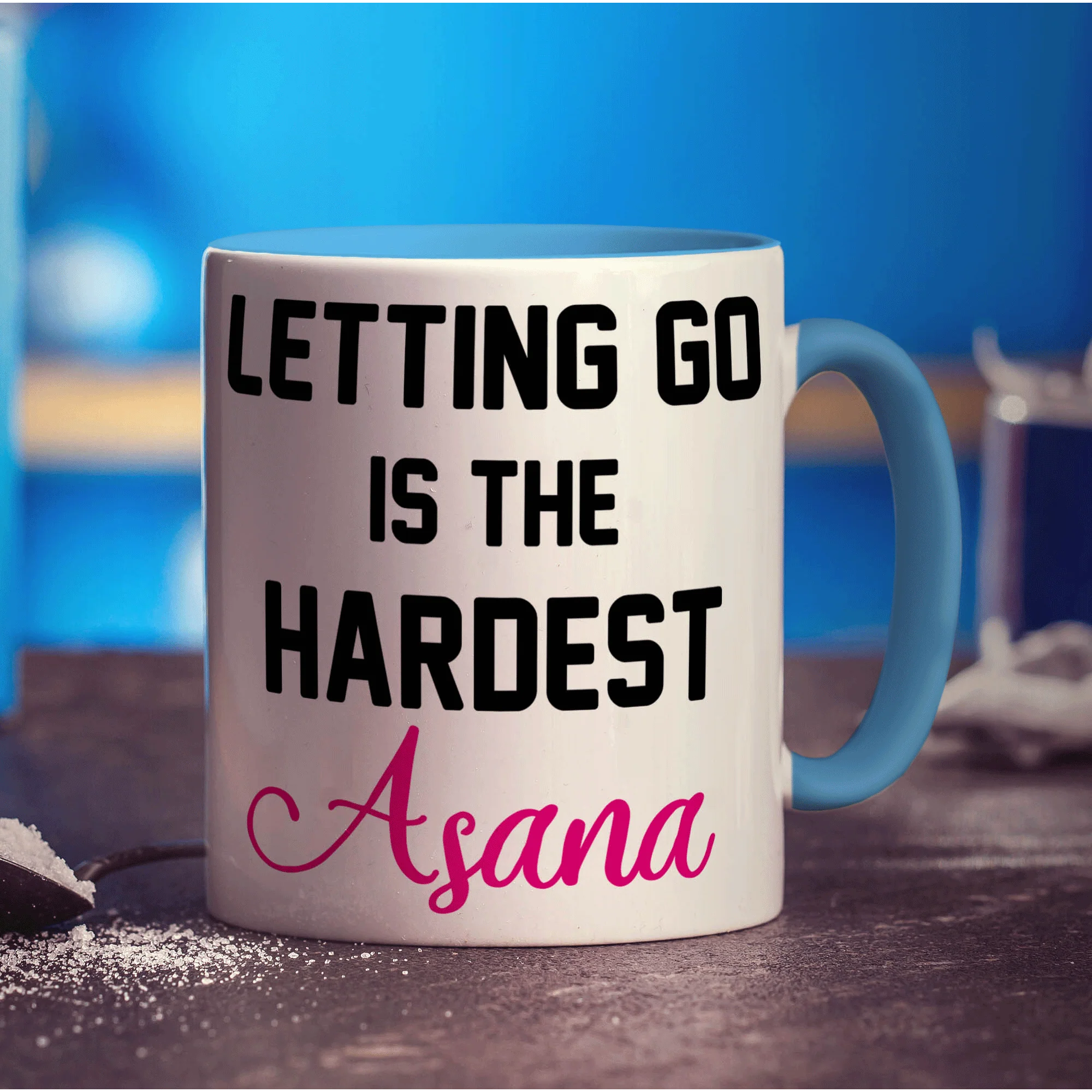Letting Go is the Hardest Asana Mug - Image 8