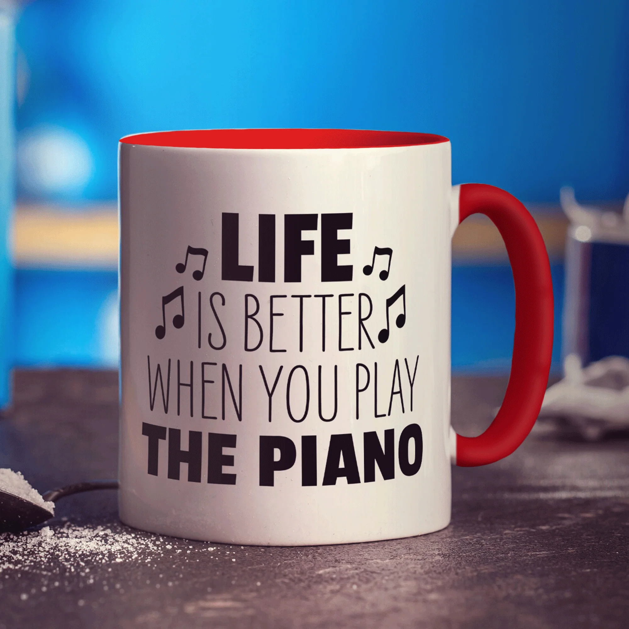 Life is Better When you Play the Piano Mug - Image 13