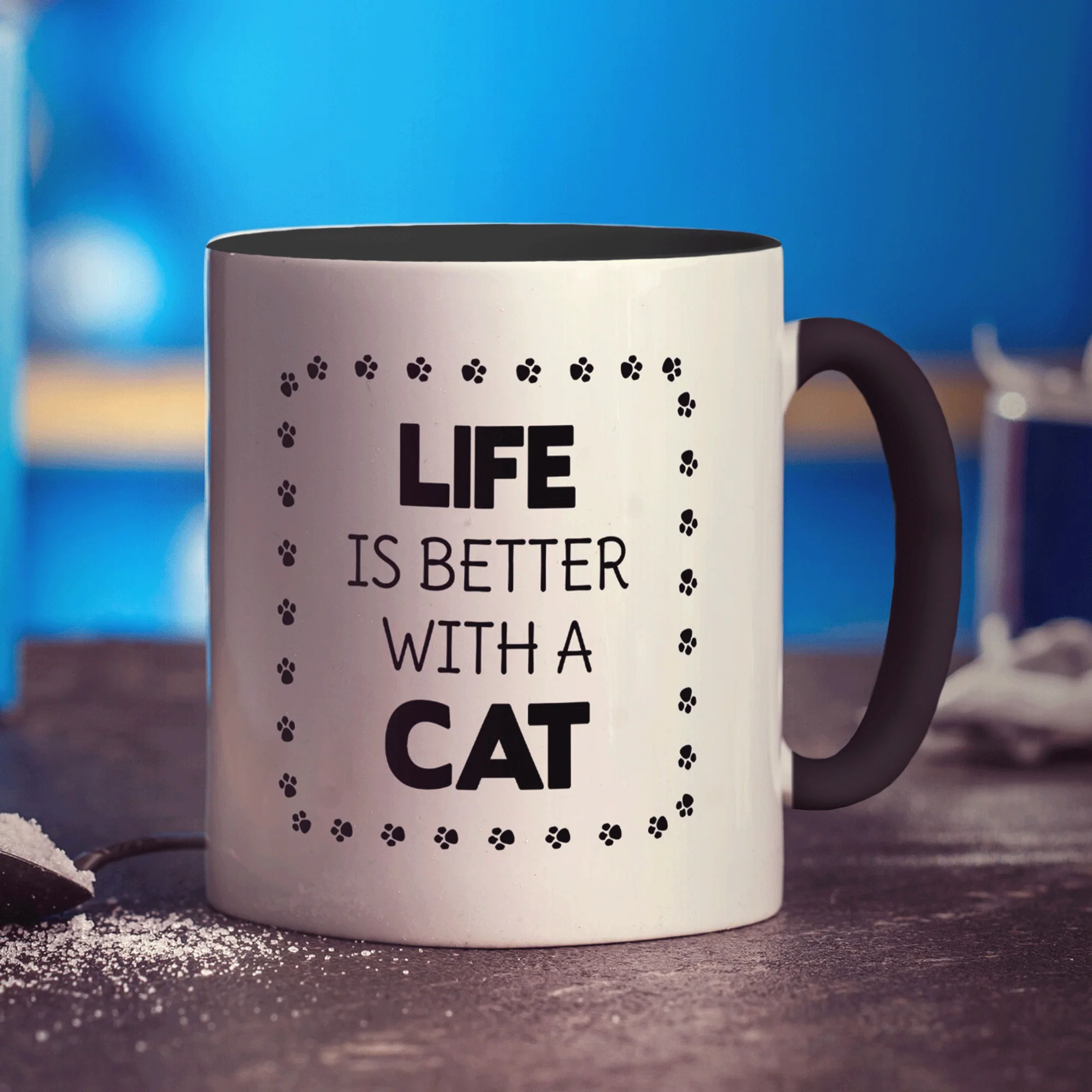 Life is Better with a Cat Personalised Mug - Image 12