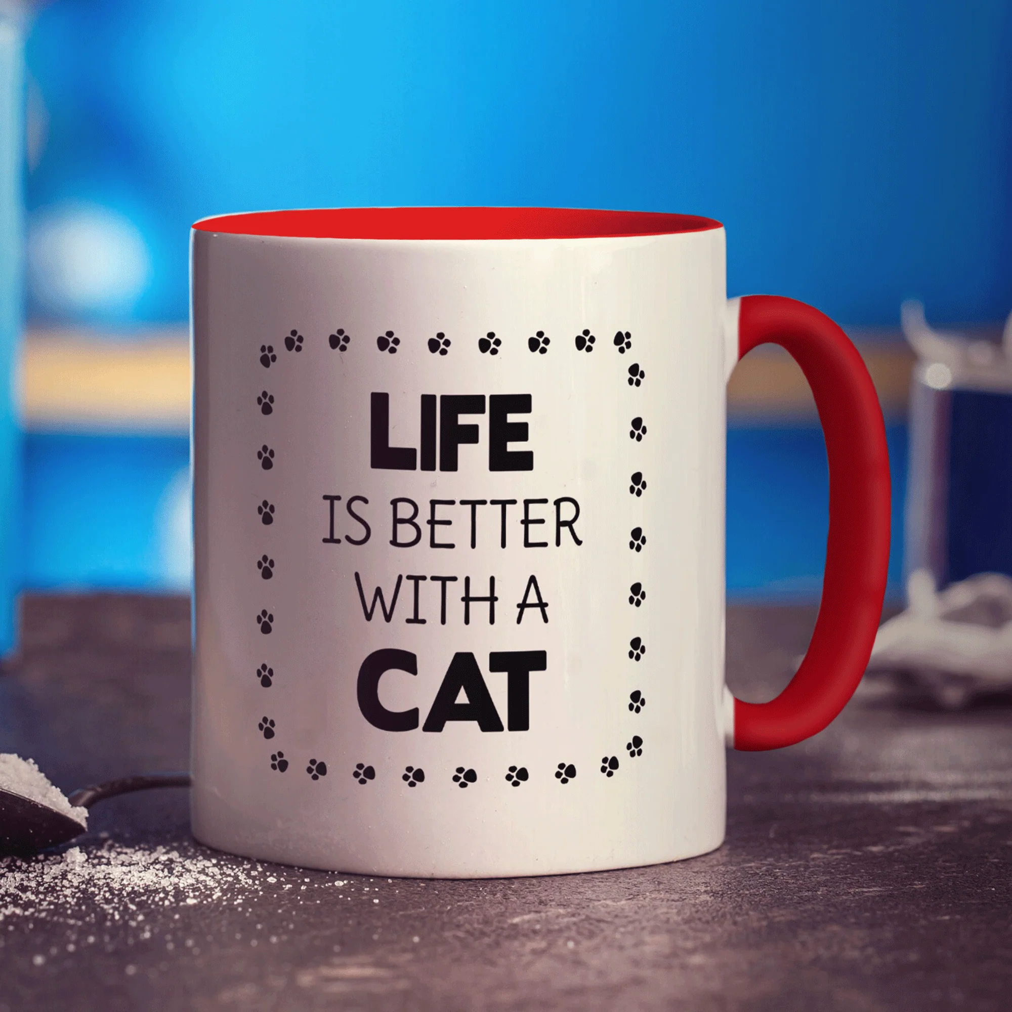 Life is Better with a Cat Personalised Mug - Image 13