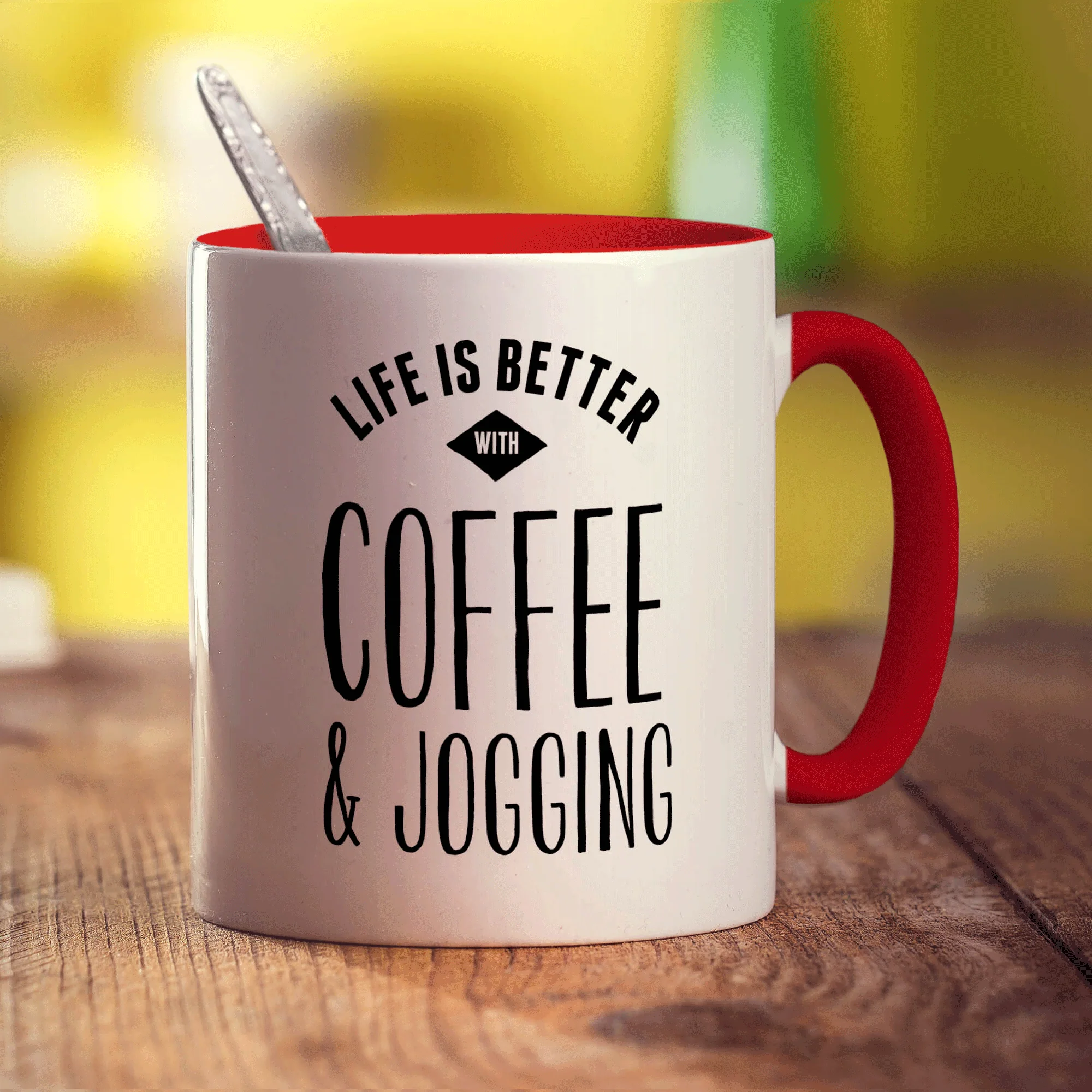 Life is Better with Coffee & Jogging Mug - Image 11
