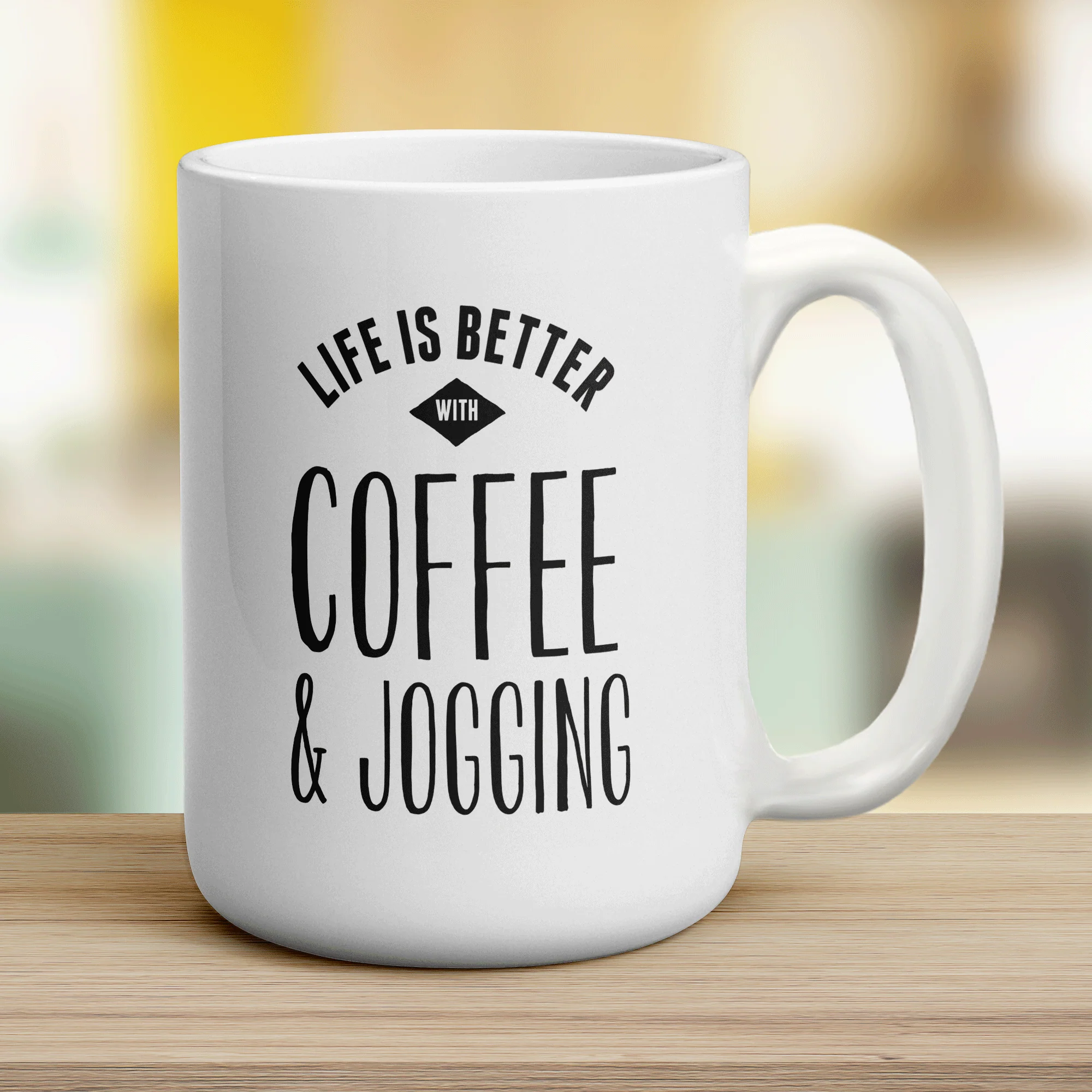 Life is Better with Coffee & Jogging Mug - Image 12