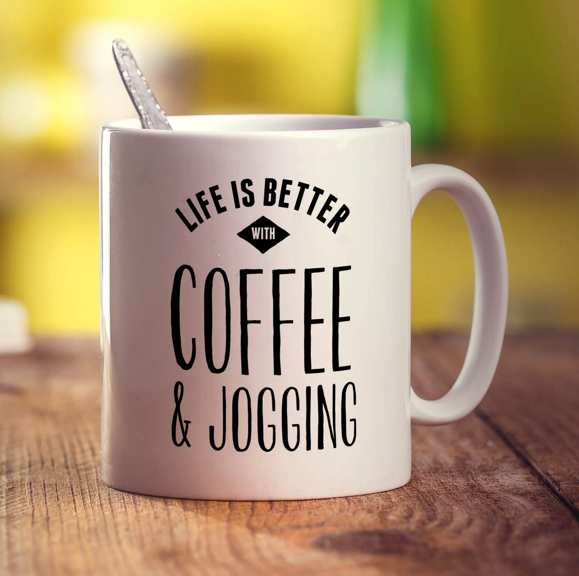 Life is Better with Coffee & Jogging Mug - Image 3