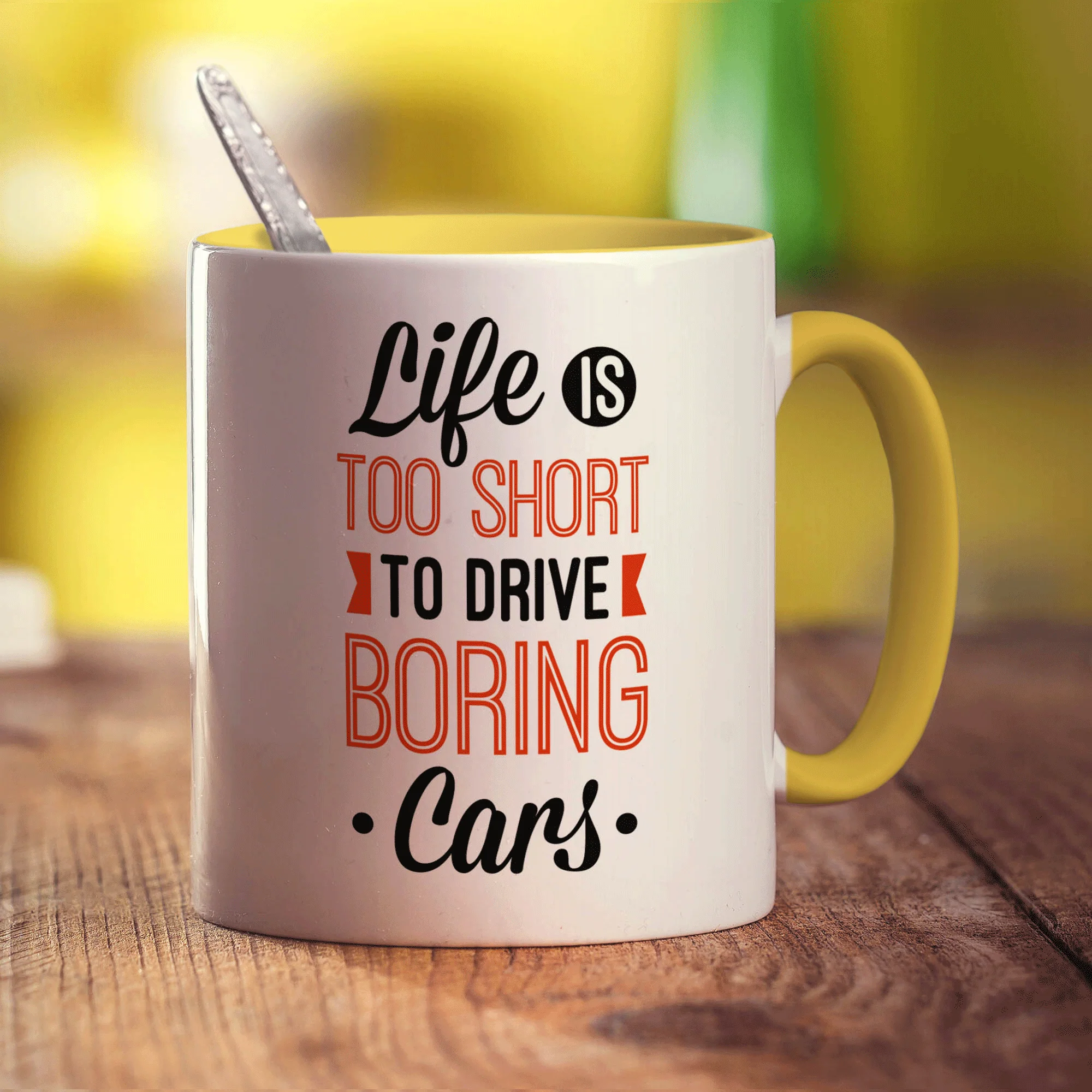 Life is Too Short To Drive Boring Cars Mug - Image 5